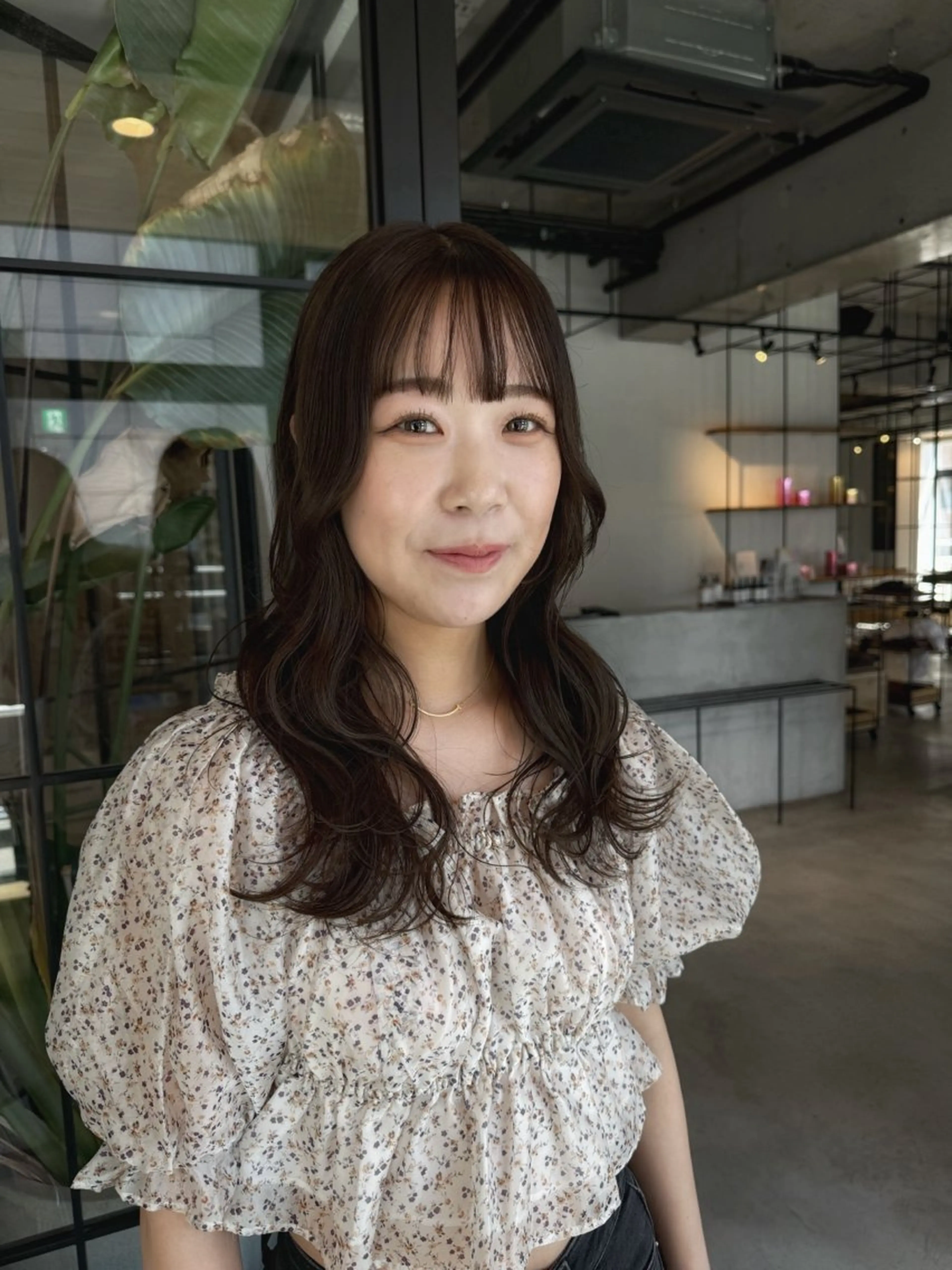 セミロング カット ヘアカラー トリートメント ベージュカラー/新潟 カラー特化/落合優吾のヘアスタイル