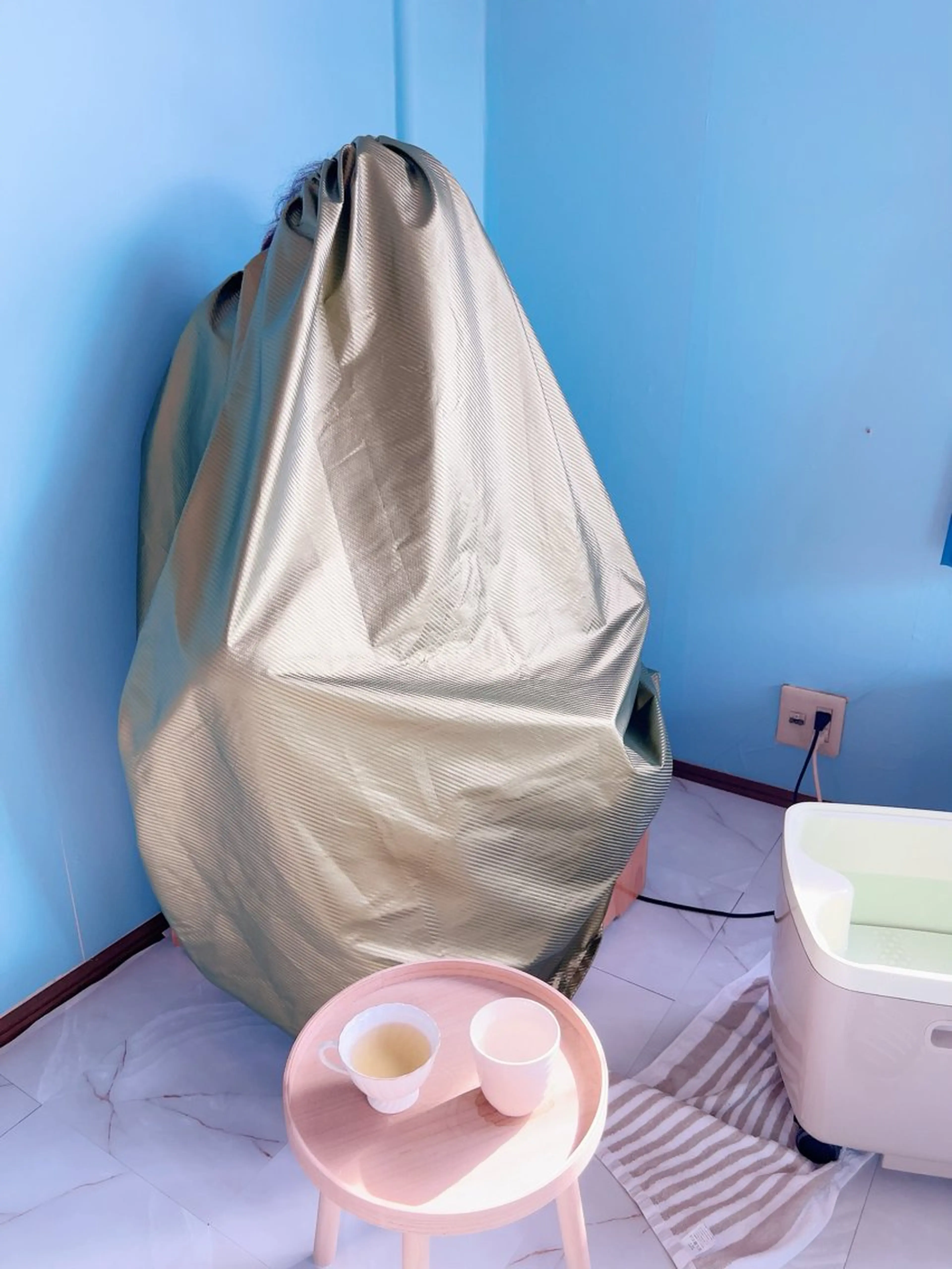 よもぎ蒸し【ゆらりオリジナルブレンドハーブ入り】の写真