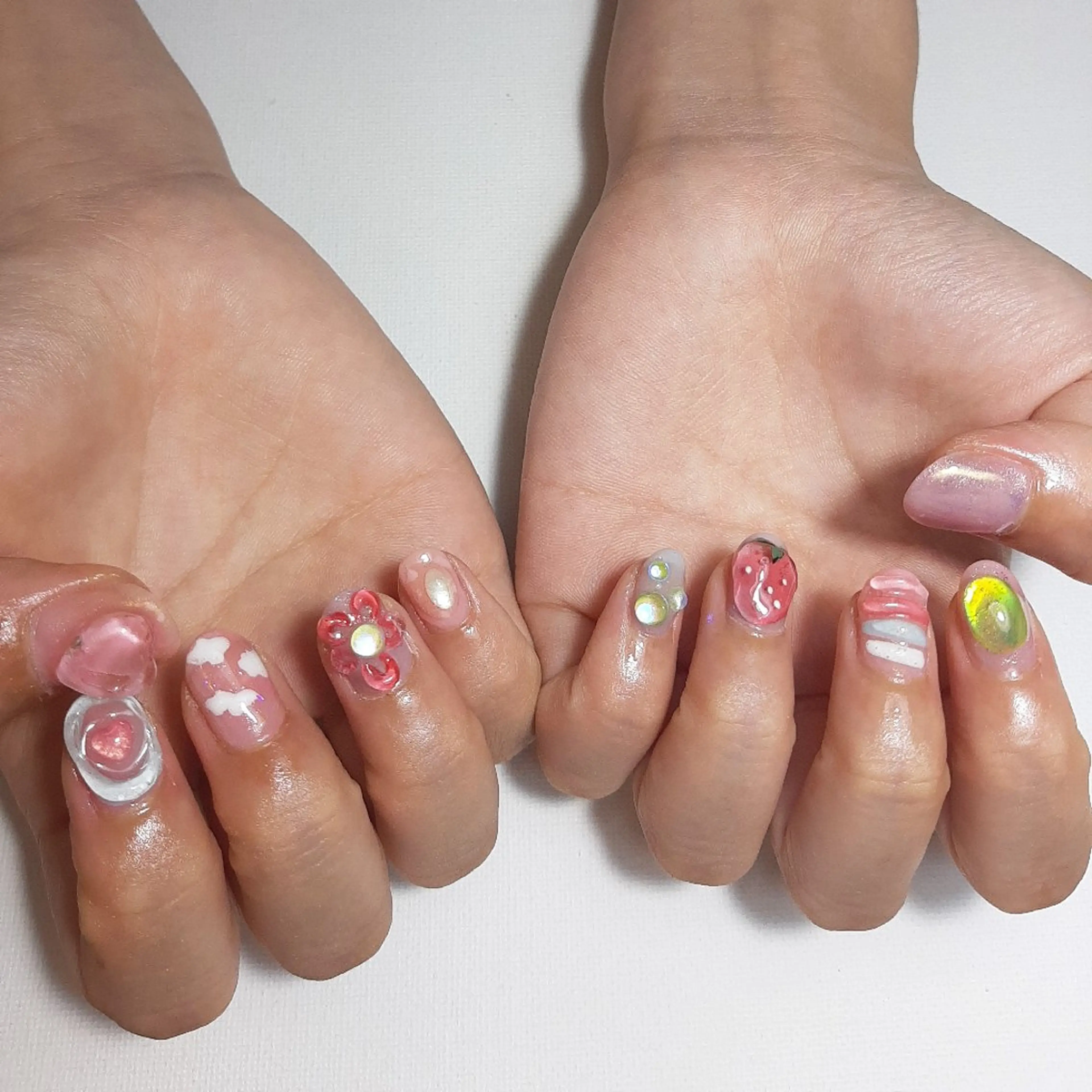 ネイル ジェルネイル 持ち込み ショートネイル owlnail /持込みデザイン専門のネイルデザイン