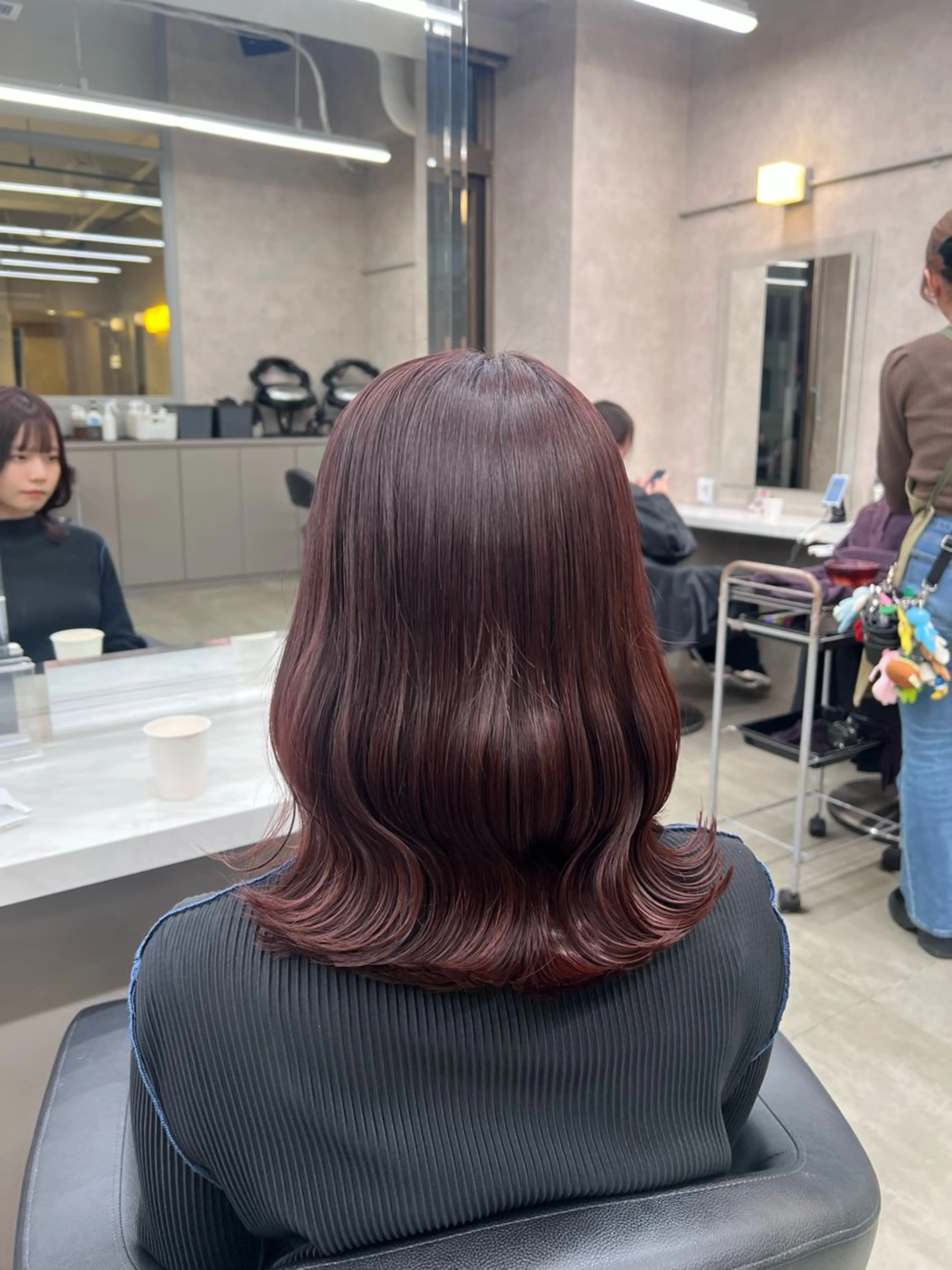 ミディアム カラー 💖札幌カラー 指名No.1💖玲奈のヘアスタイル