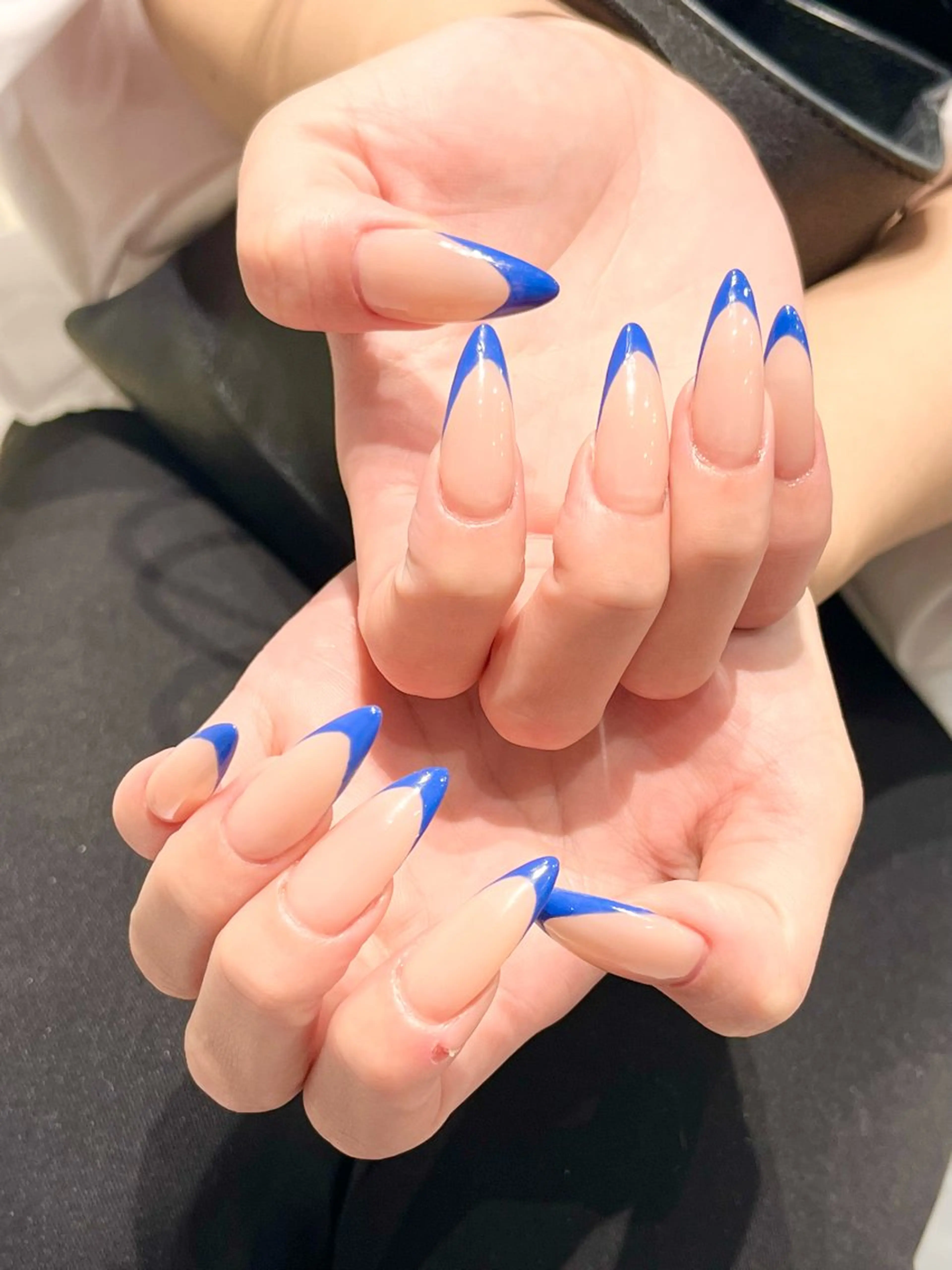 💜オフ込み💜ジェルチップ長さだし🌟フレンチ&カラグラの写真