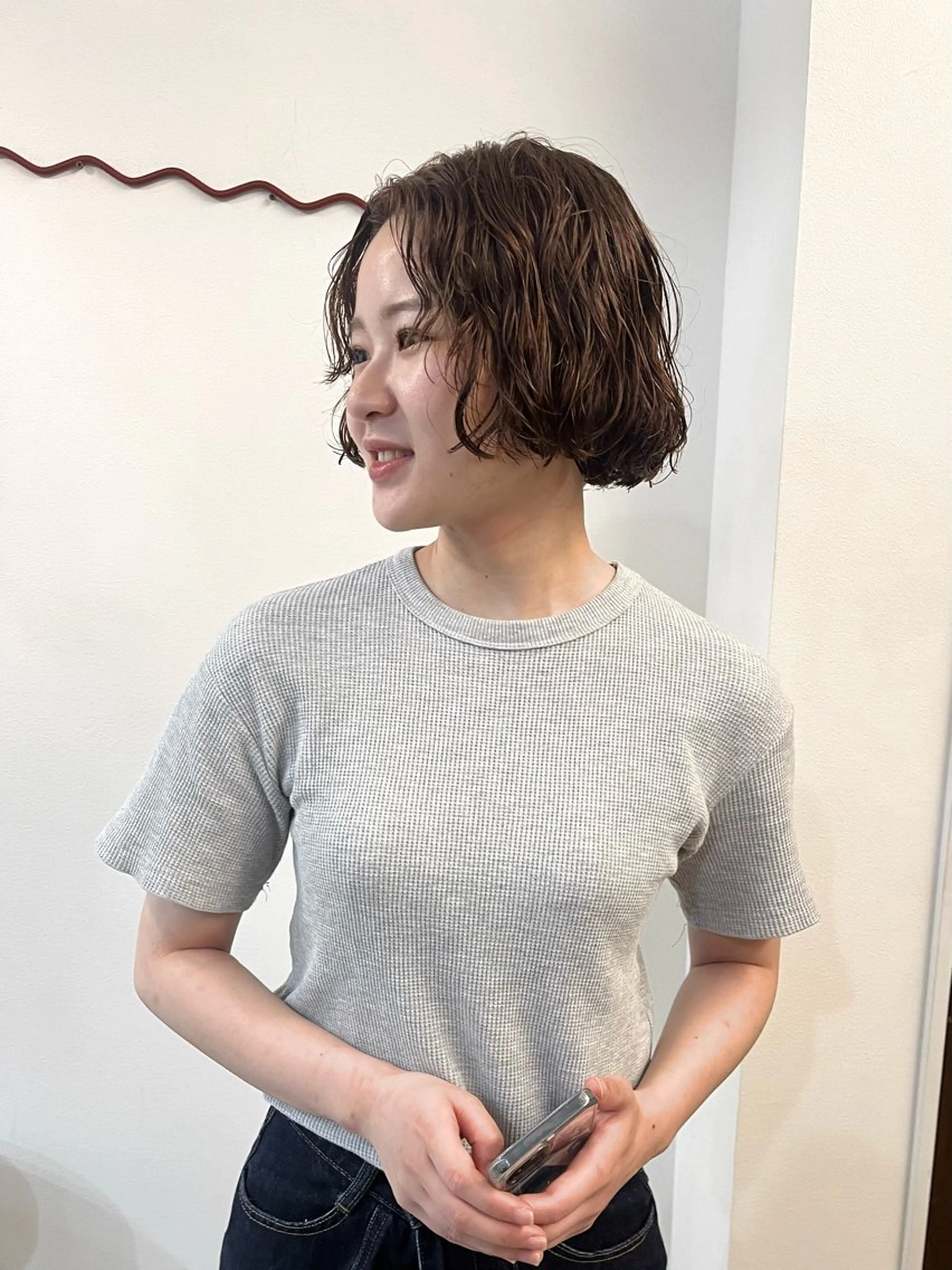 ショート 小山夕稀/ニュアンス パーマ/新城のヘアスタイル