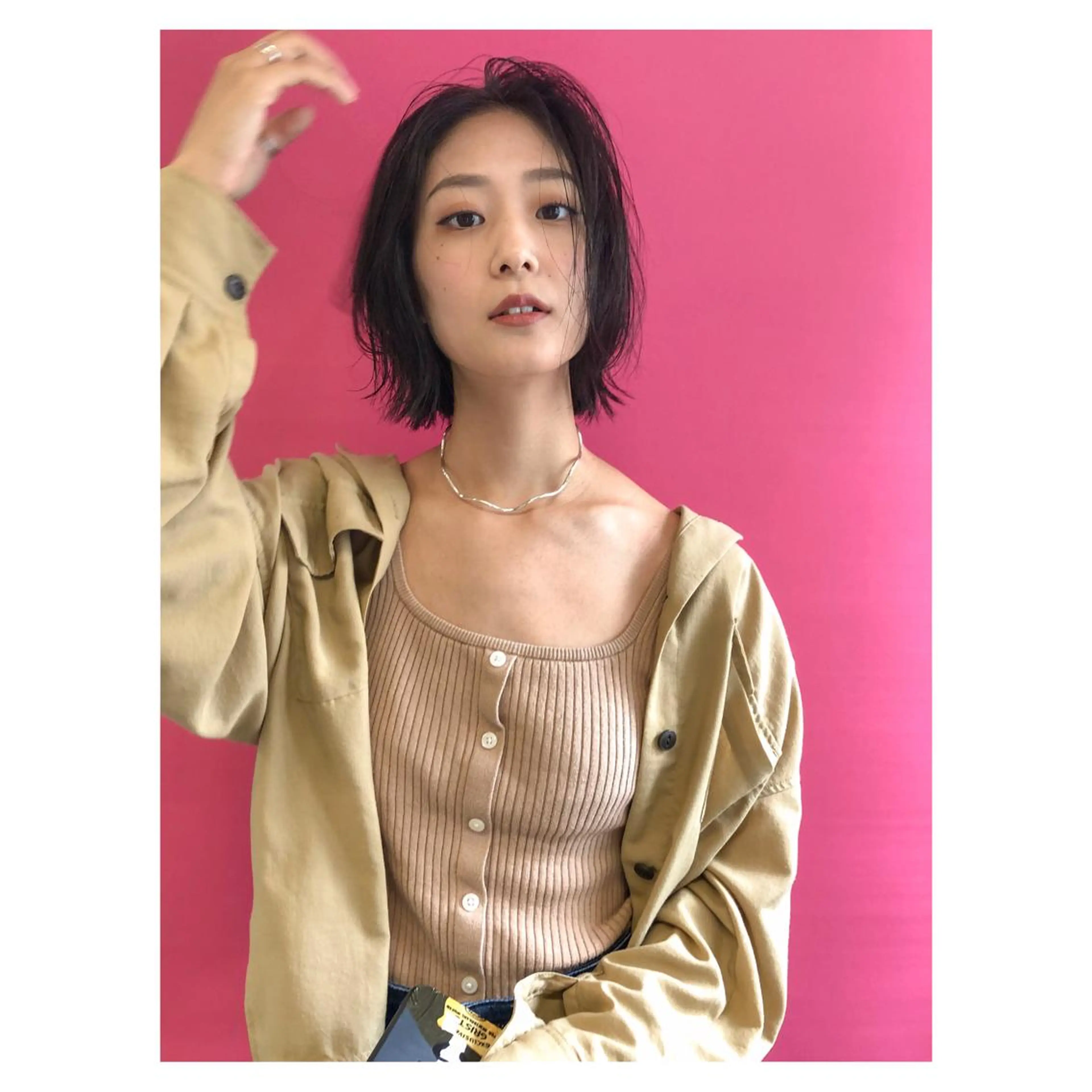 ミディアム nessヤマサキ リュウタのヘアスタイル