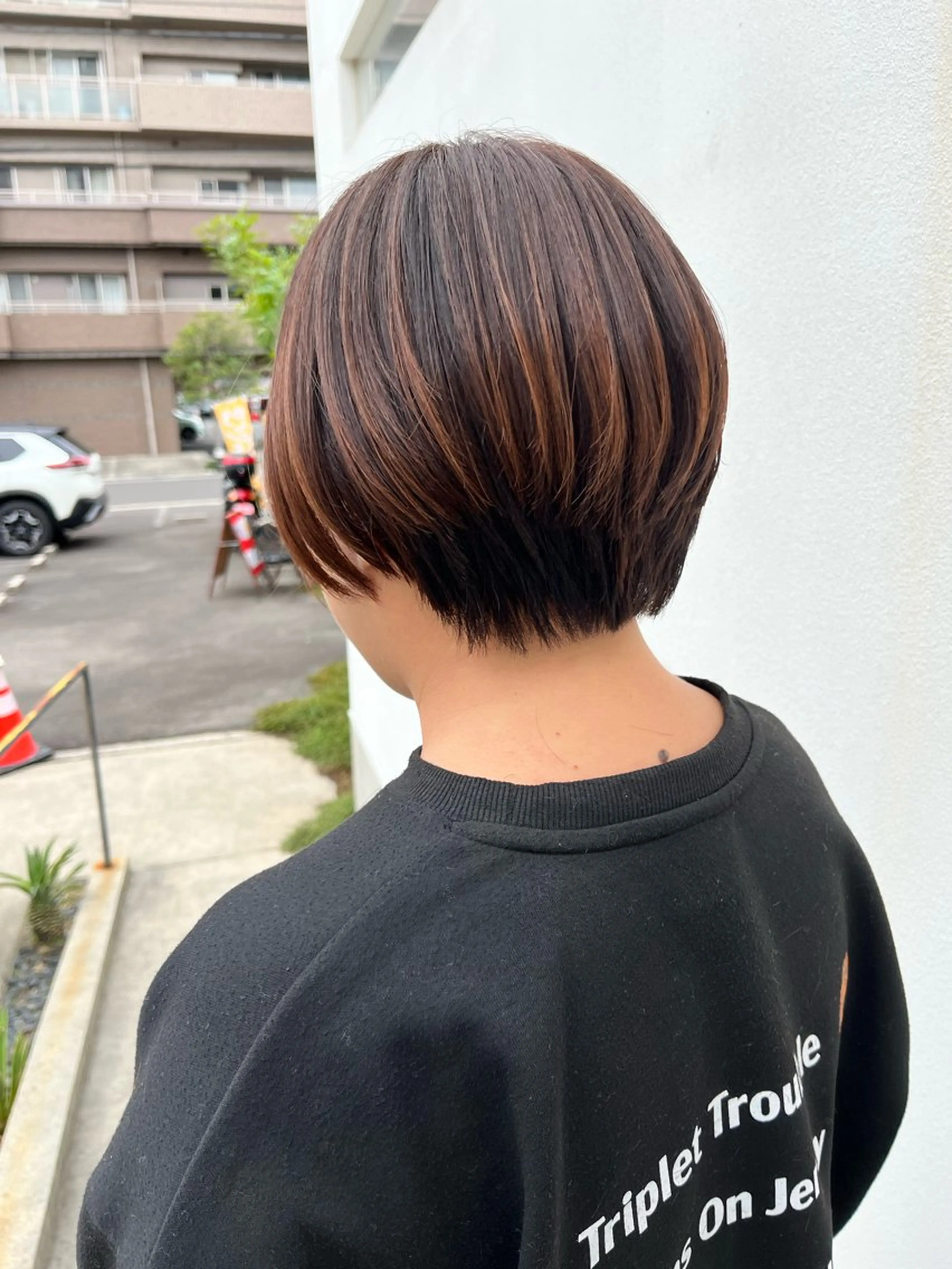 ショート ショートボブ 丸みショート ボブ ショートヘア 松岡 アユミ  berryのマツエク・マツパデザイン