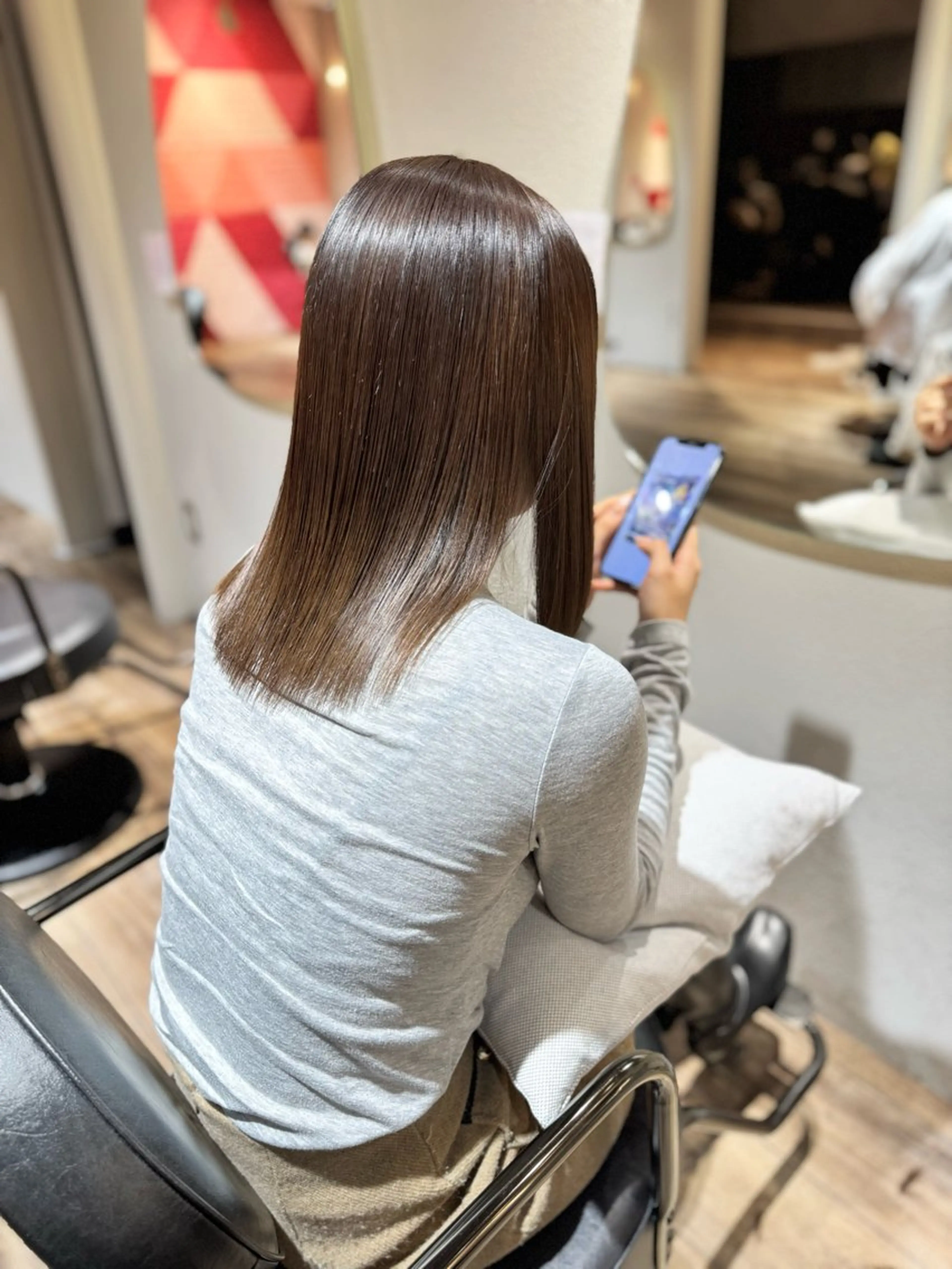 ミディアム カット ヘアカラー 【天満1艶髪】潤艶/ 髪質改善🌹釣本竜哉のヘアスタイル