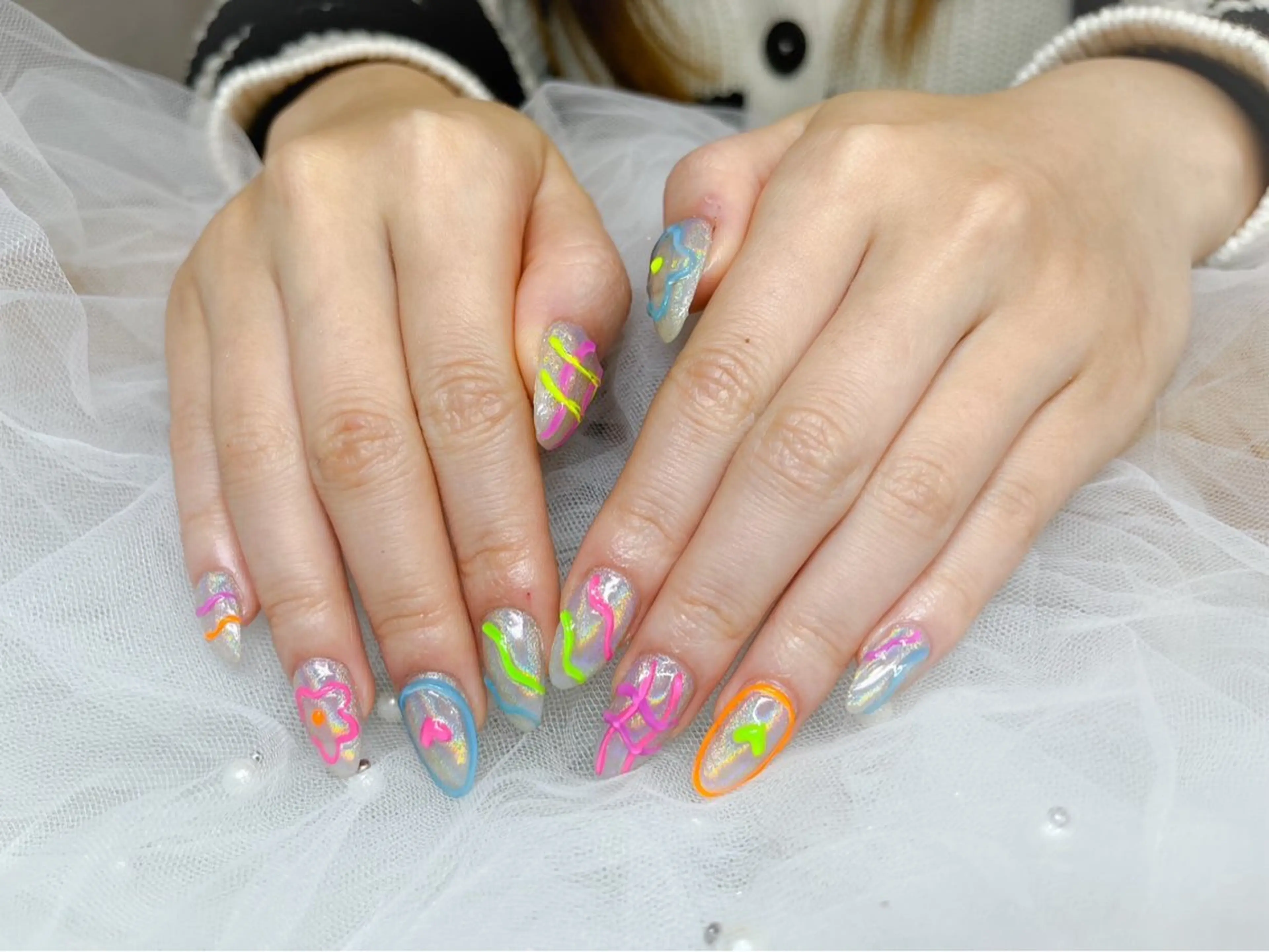 ネイル マグネットネイル ミラーネイル ハンドネイル ハンドケア HIP nail 北堀江のネイルデザイン