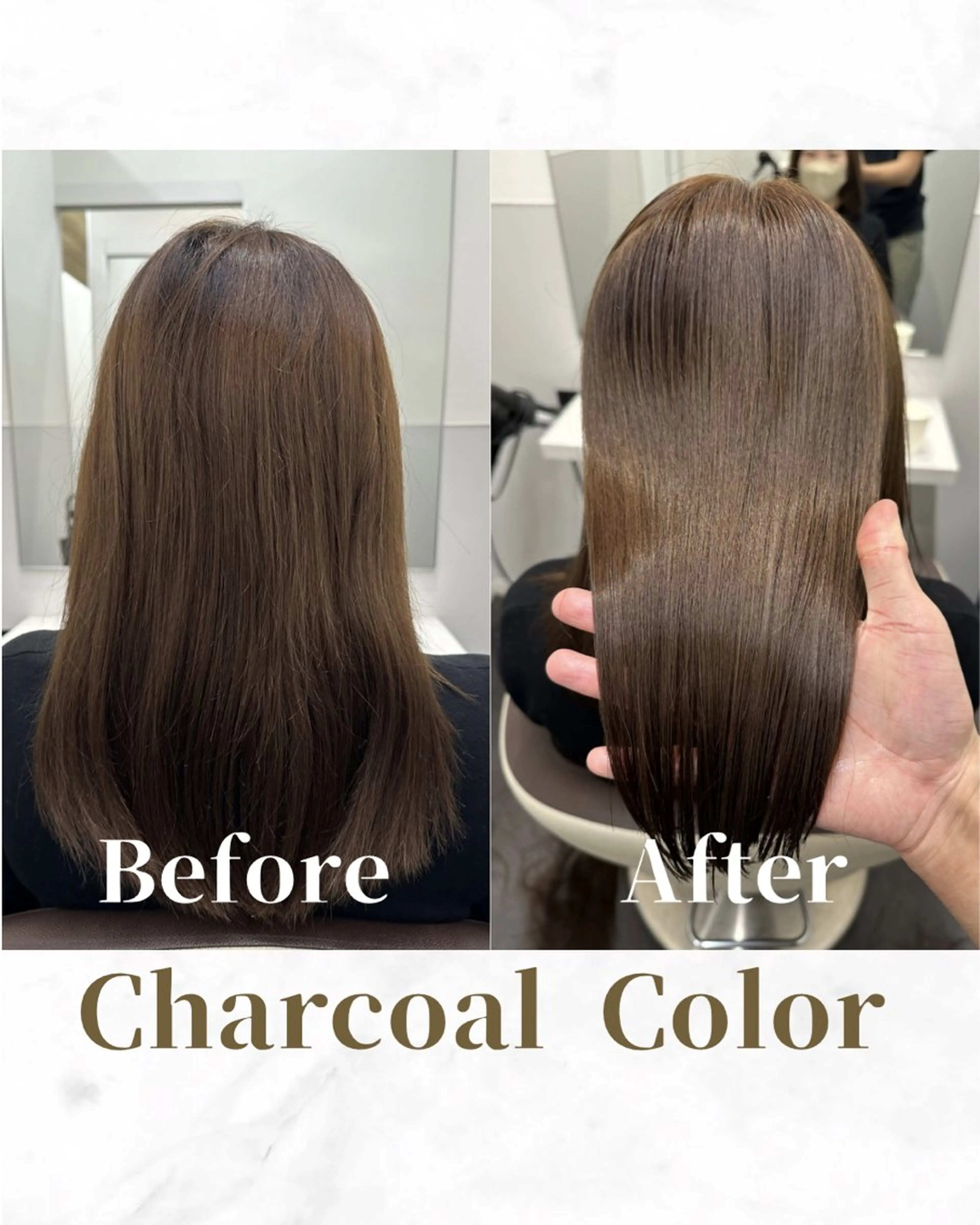 セミロング カラー ブラウンカラー 透明感カラー 髪質改善 トリートメント カット ヘアカラー トリートメント 【美髪矯正 /髪質改善】RINのヘアスタイル