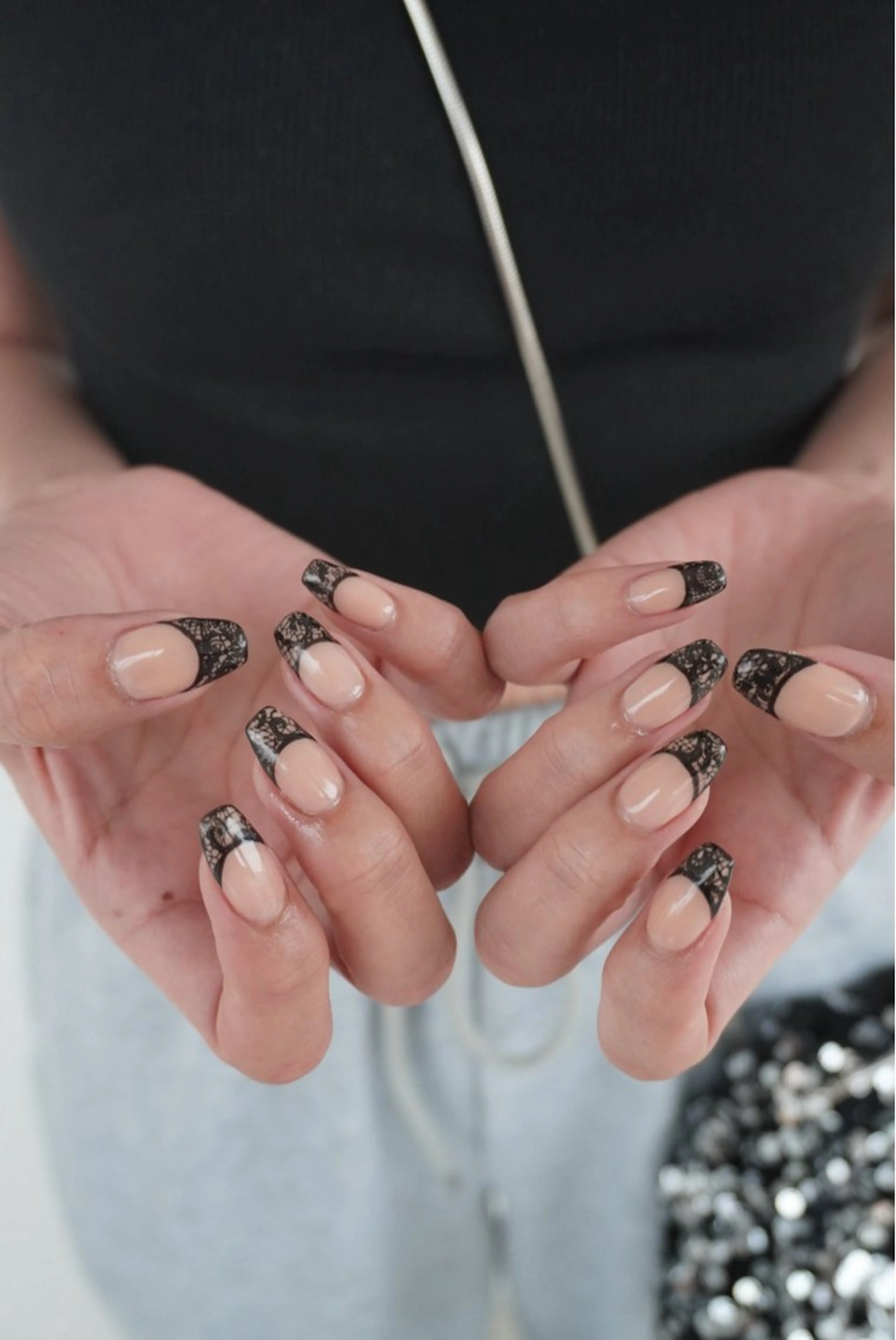 ネイル レース ハンドネイル pownini nailのネイルデザイン