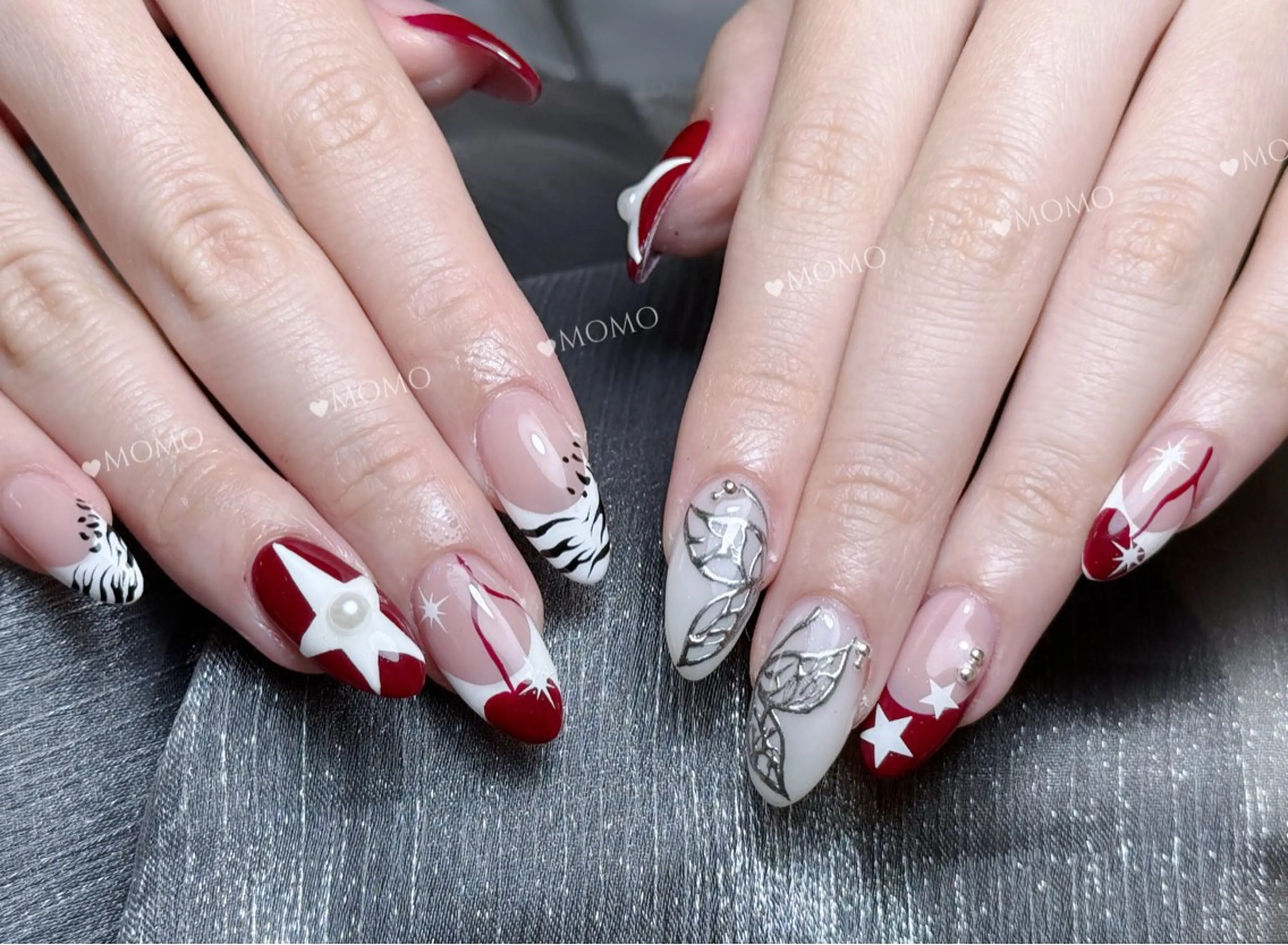 ネイル 持ち込み ニュアンスネイル ワンホンネイル NIITSU YUNAのネイルデザイン