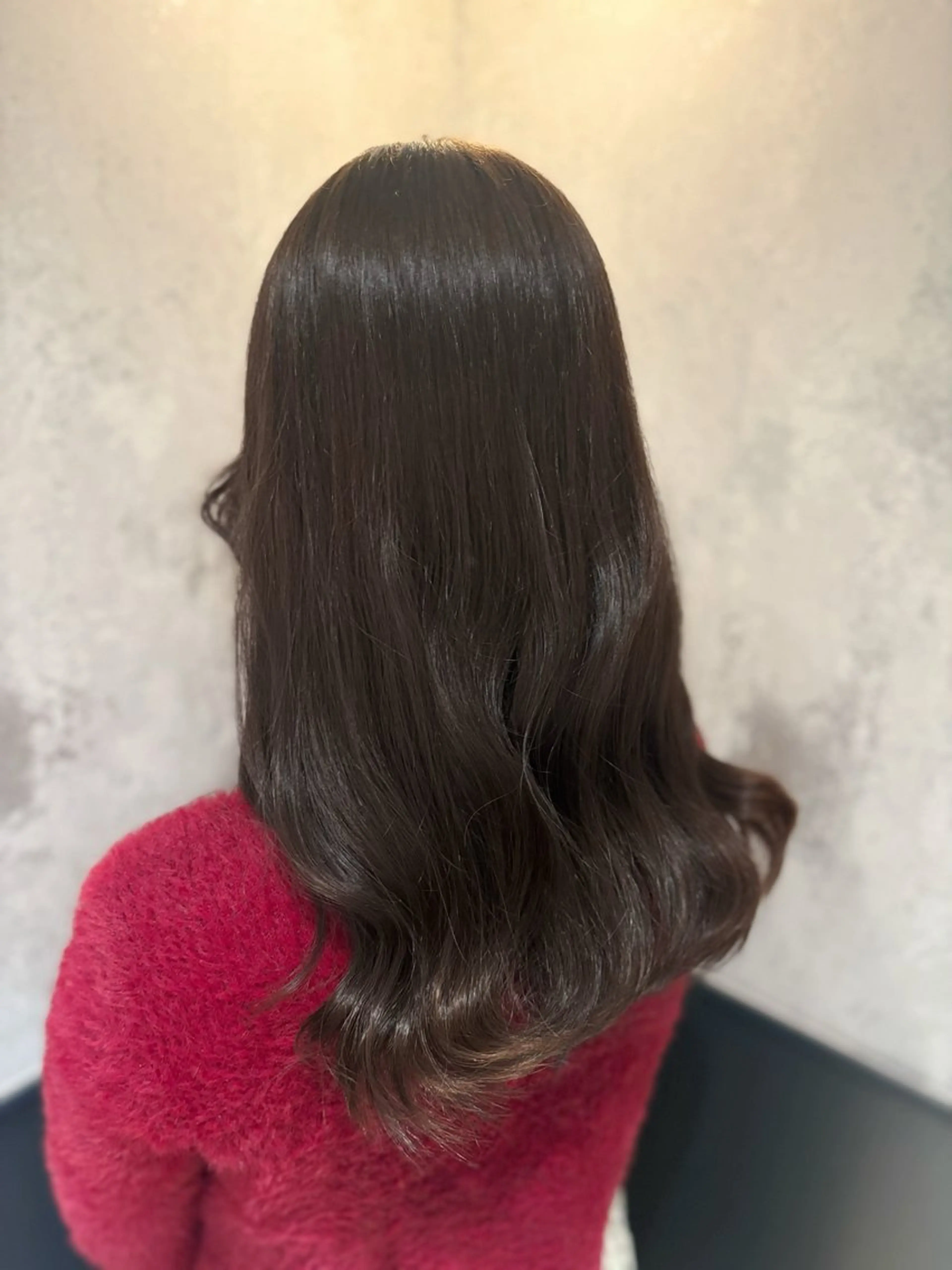 ミディアム ヘアカラー 向山 月雫のヘアスタイル