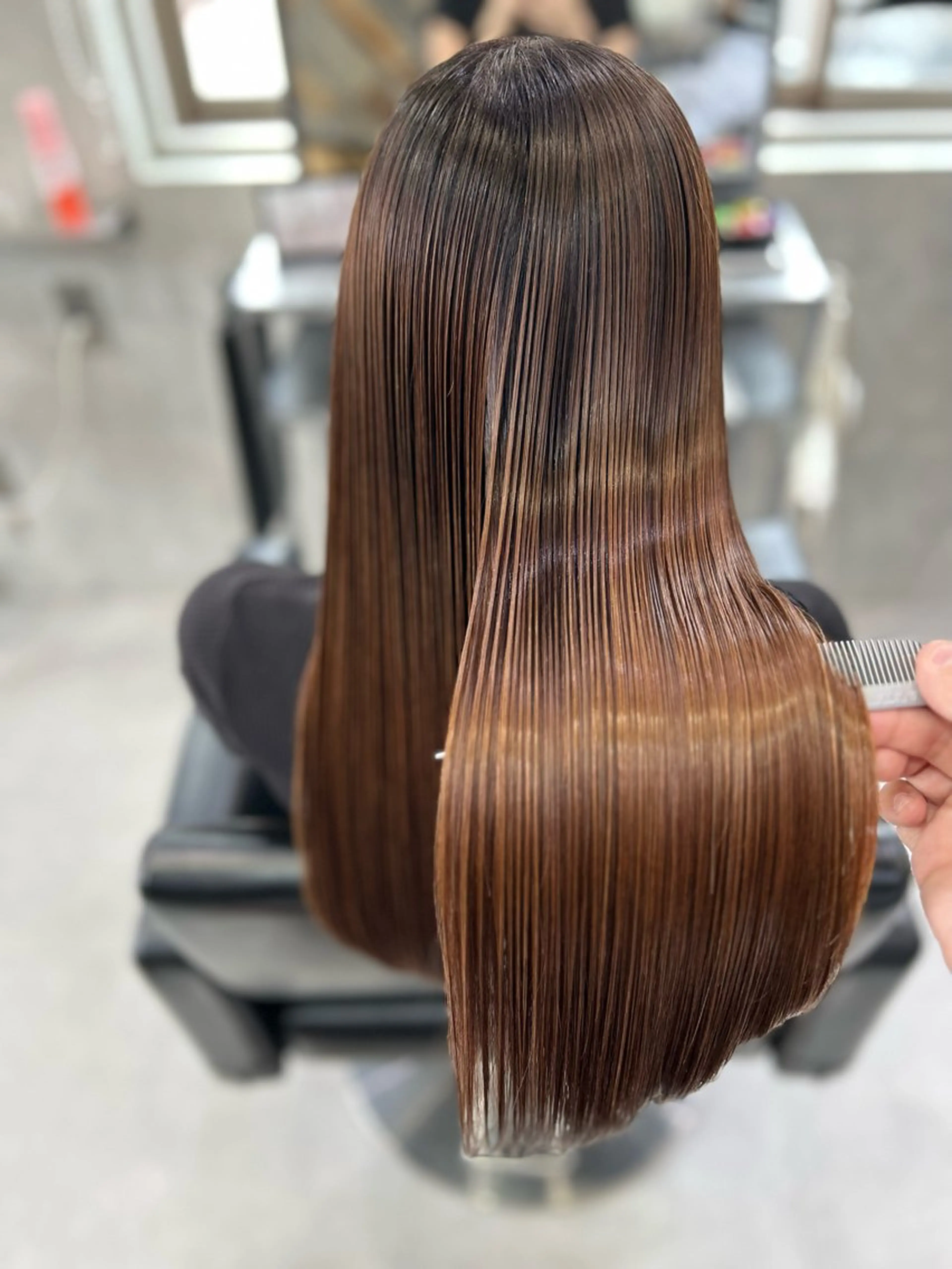 ロング カラー ヘアアレンジ VIM hairおもろまち店のヘアスタイル