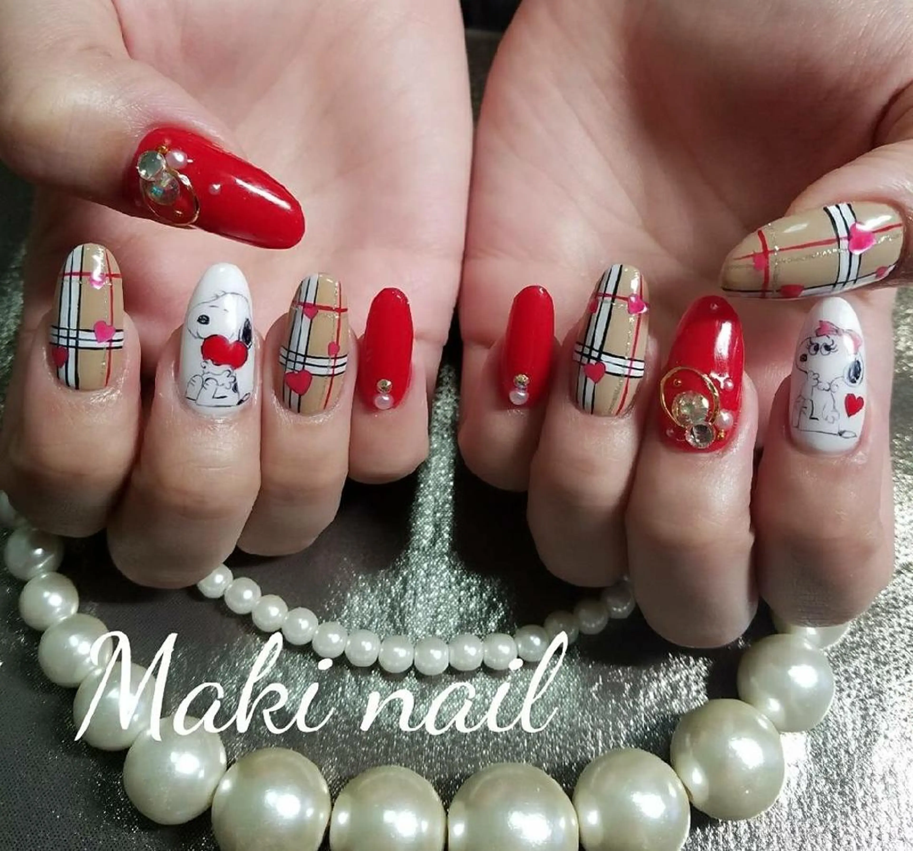 ネイル ショート アートネイル スカルプネイル   MAKI NAILのネイルデザイン