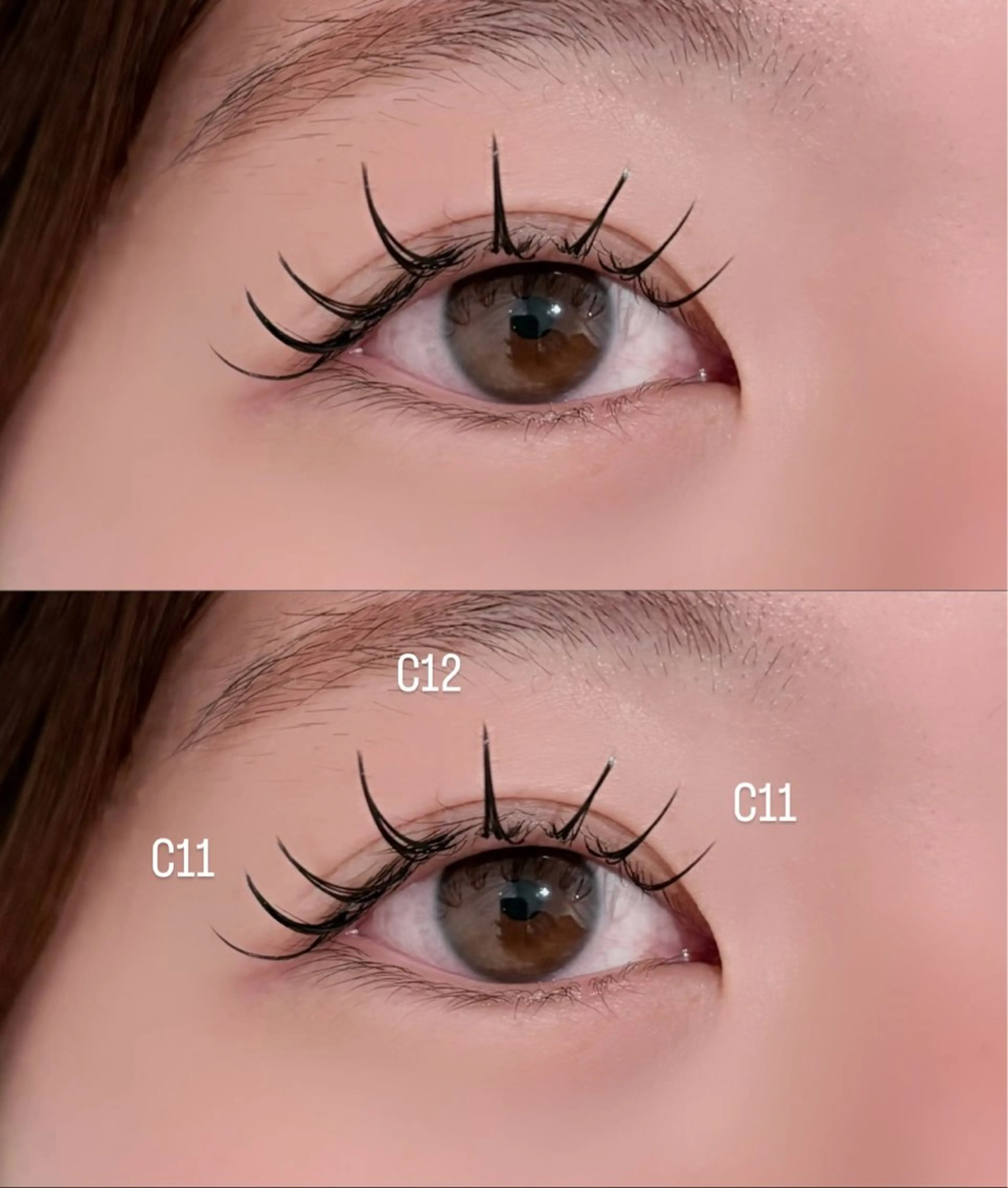 マツエク・マツパ フラットラッシュ meRK manamiのマツエク・マツパデザイン