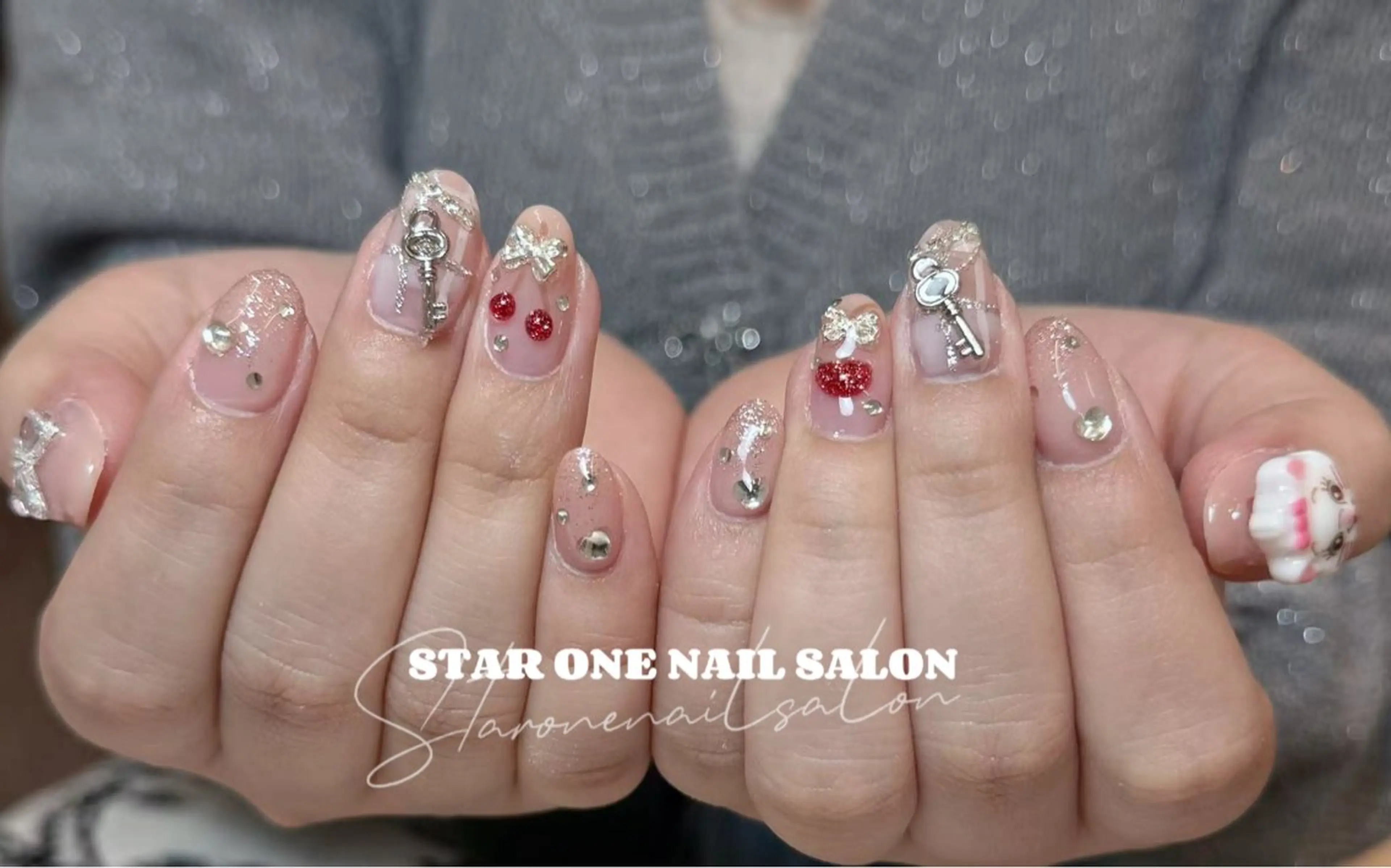 ネイル ハンドネイル 星 あみのネイルデザイン