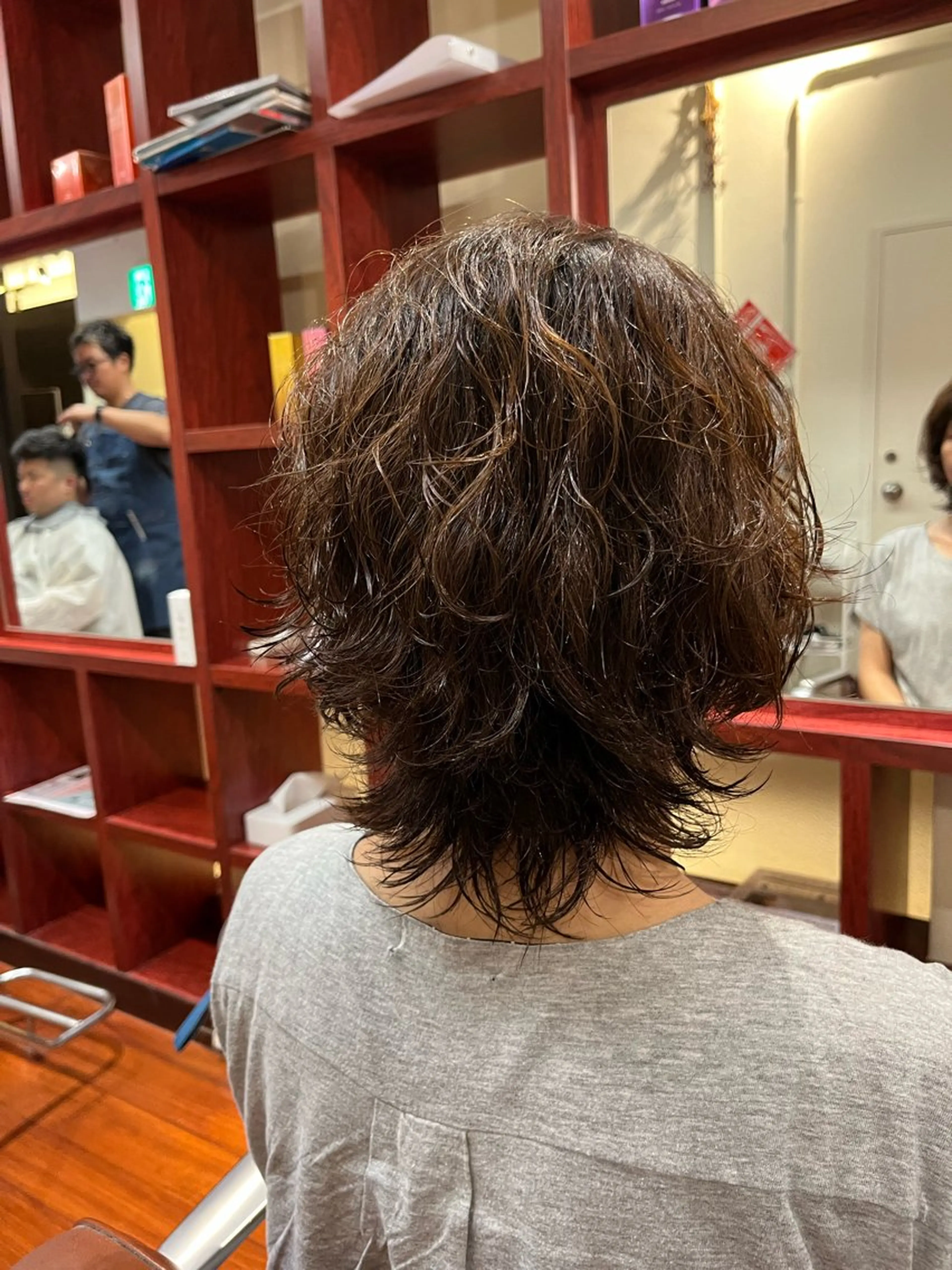 ミディアム パーマ ミディアムパーマ ウルフカット FIX店長/名駅/ 国際センター/パーマのヘアスタイル