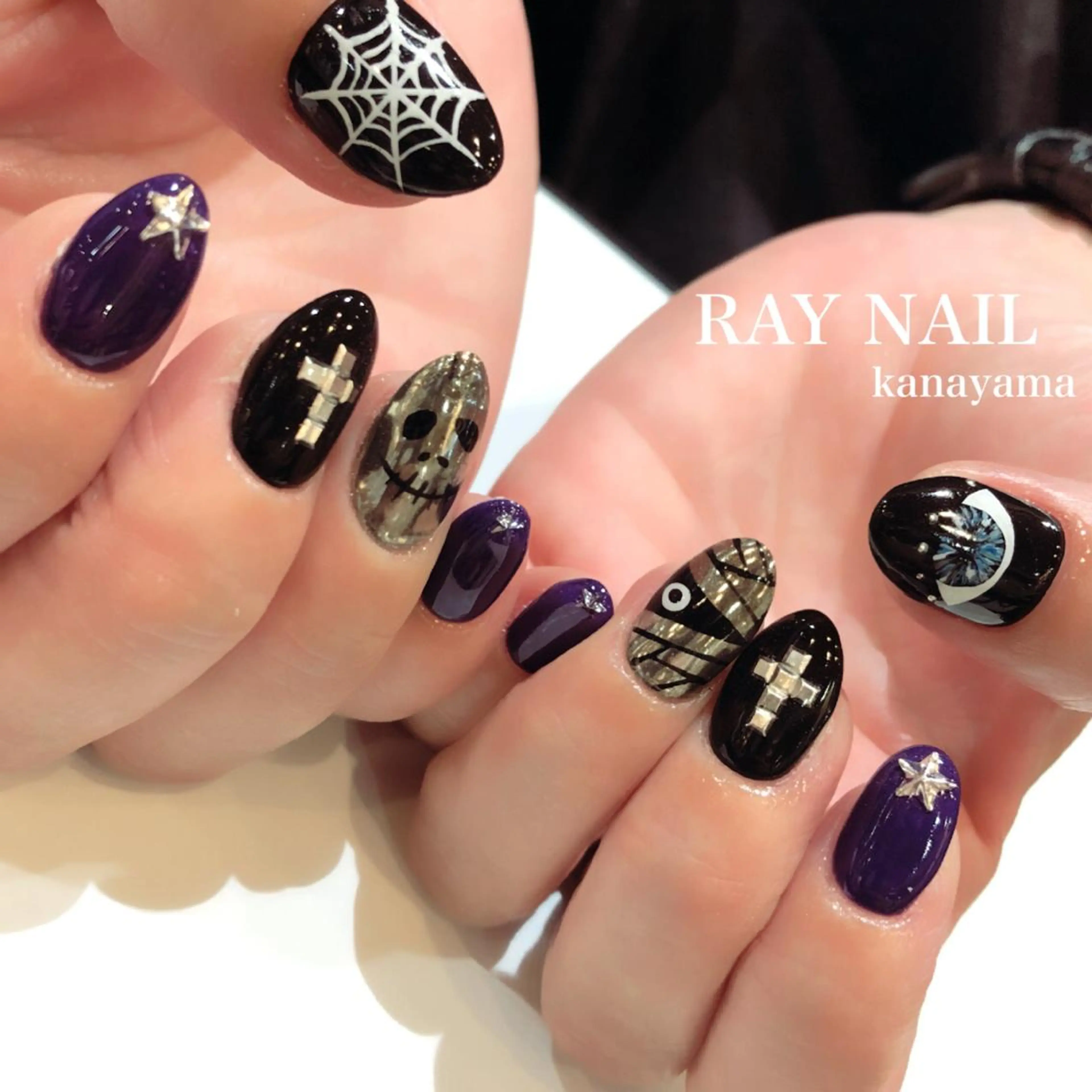ネイル ハロウィン Arowa 伊田のネイルデザイン