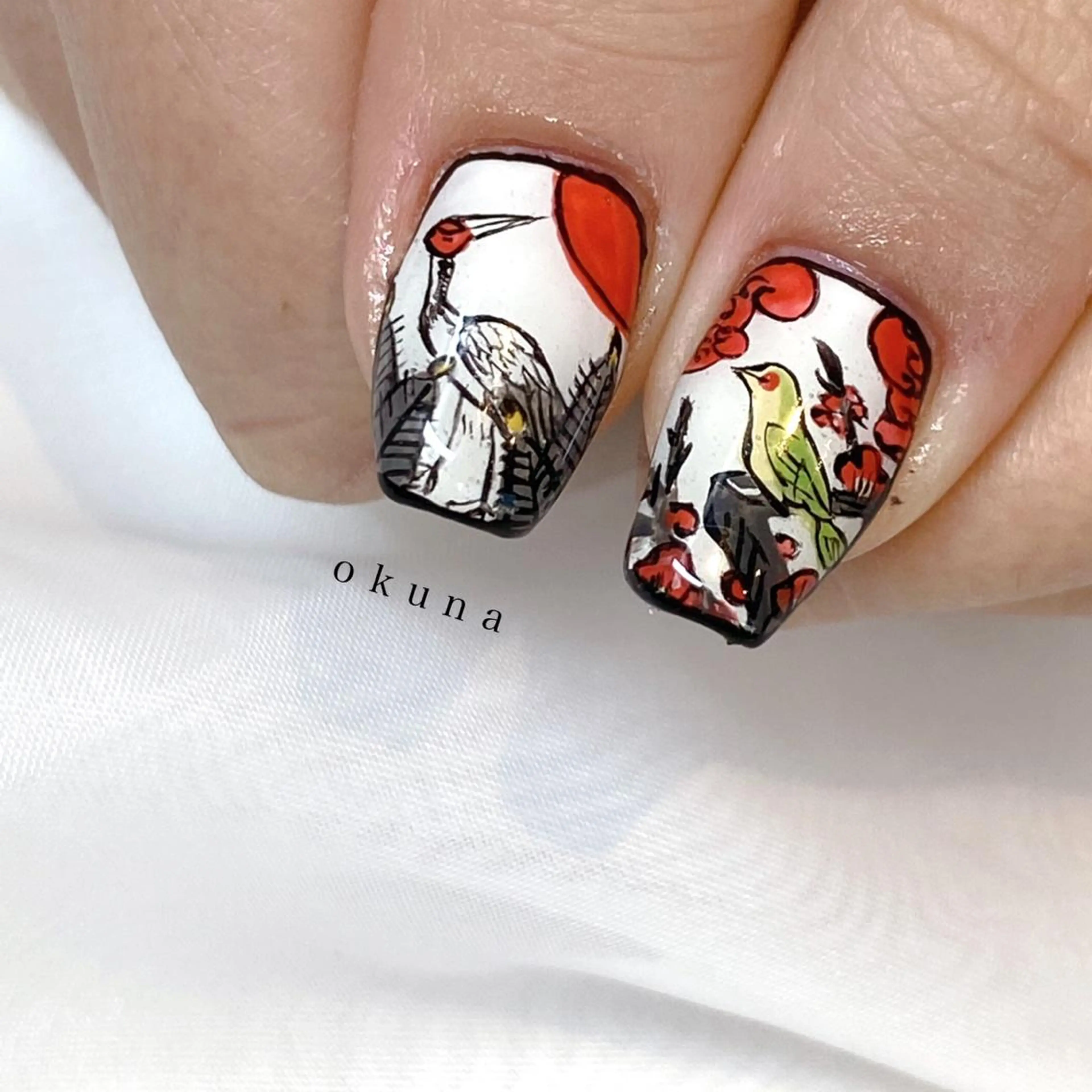 ネイル 成人式 パンチャパンチャ ネイルサロンのネイルデザイン