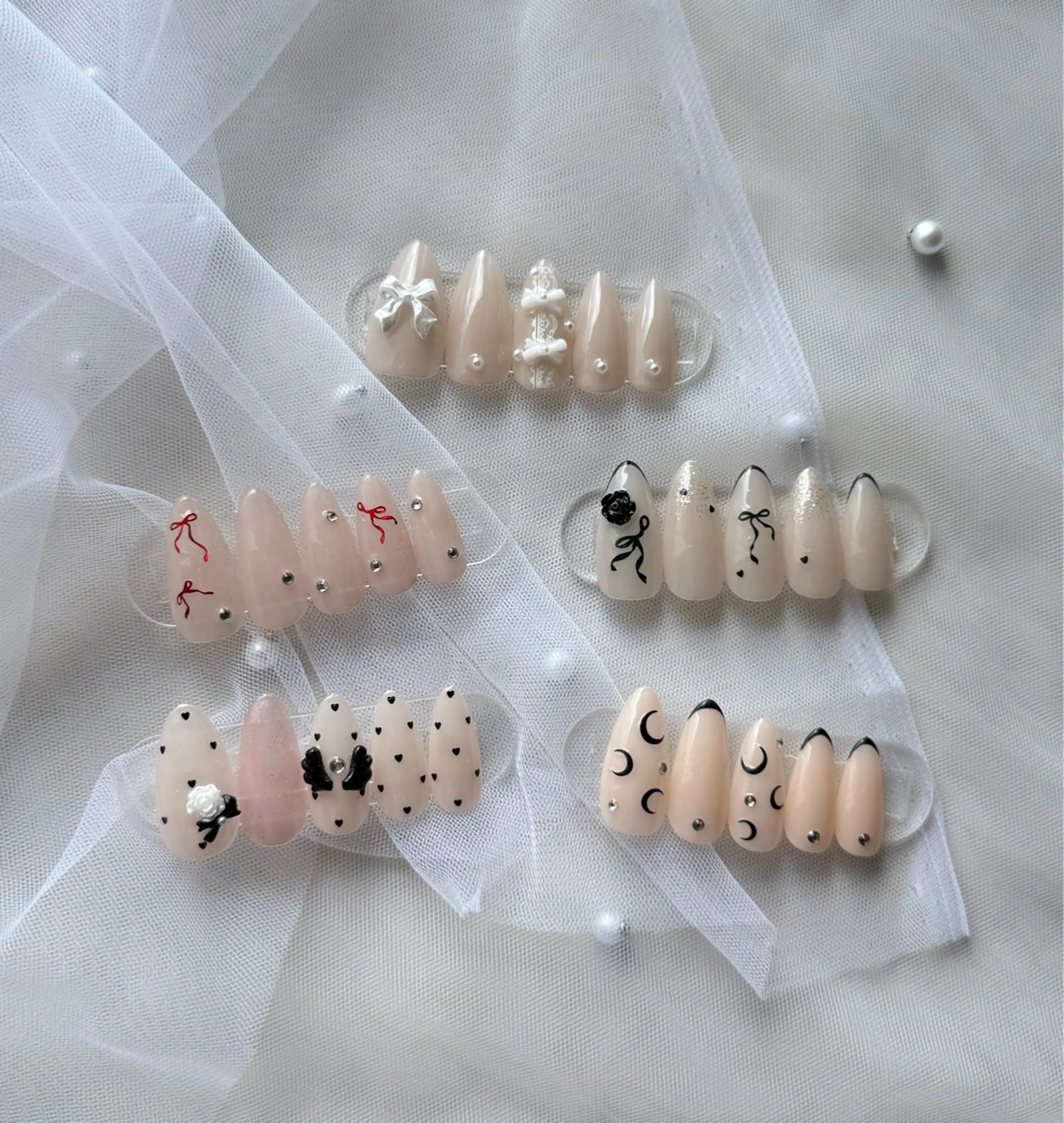 ネイル ガーリー ハンドネイル lumiere karinのネイルデザイン