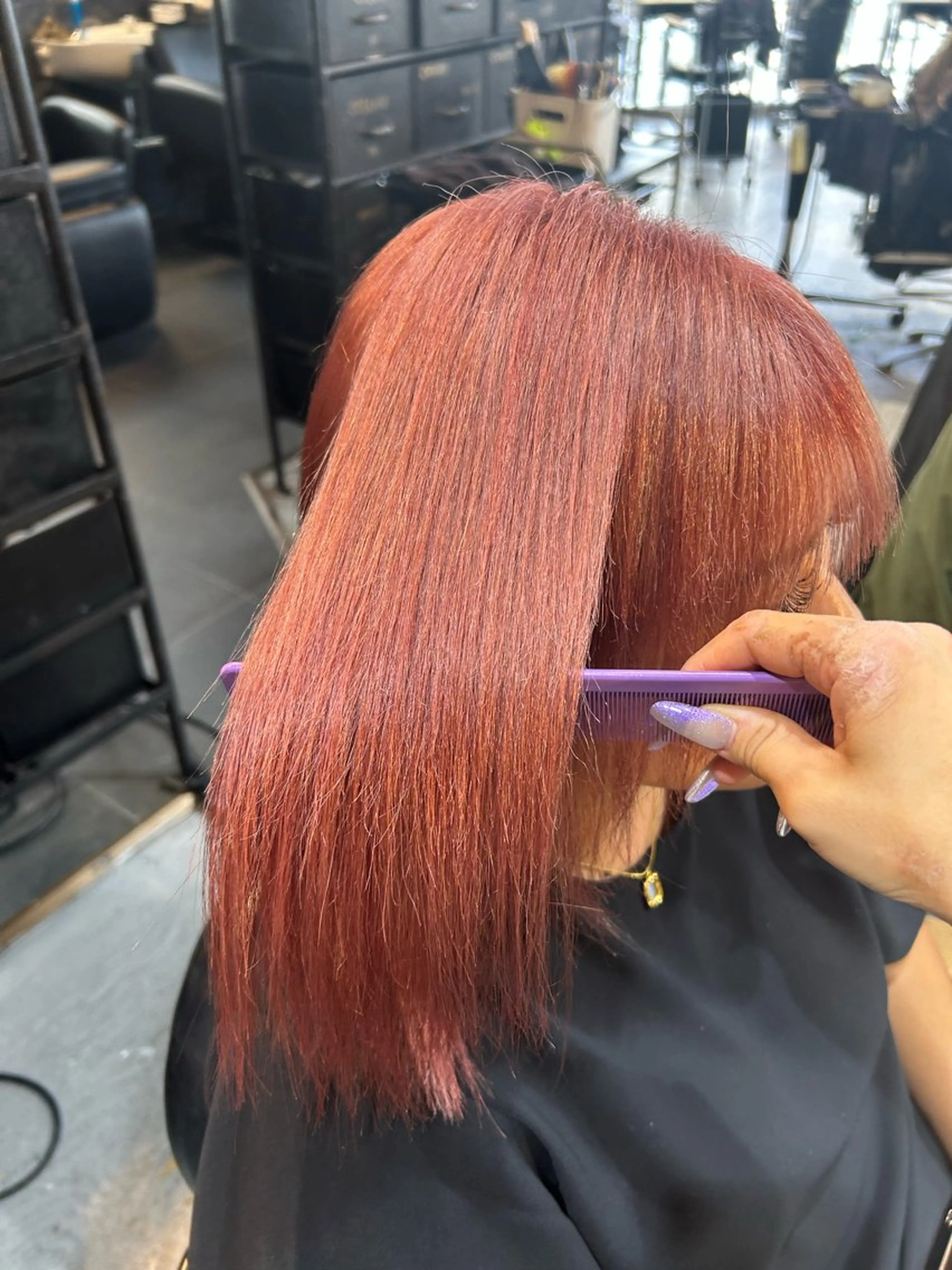 ミディアム 似合わせカット 透明感カラー/おがわ まな🎀のヘアスタイル
