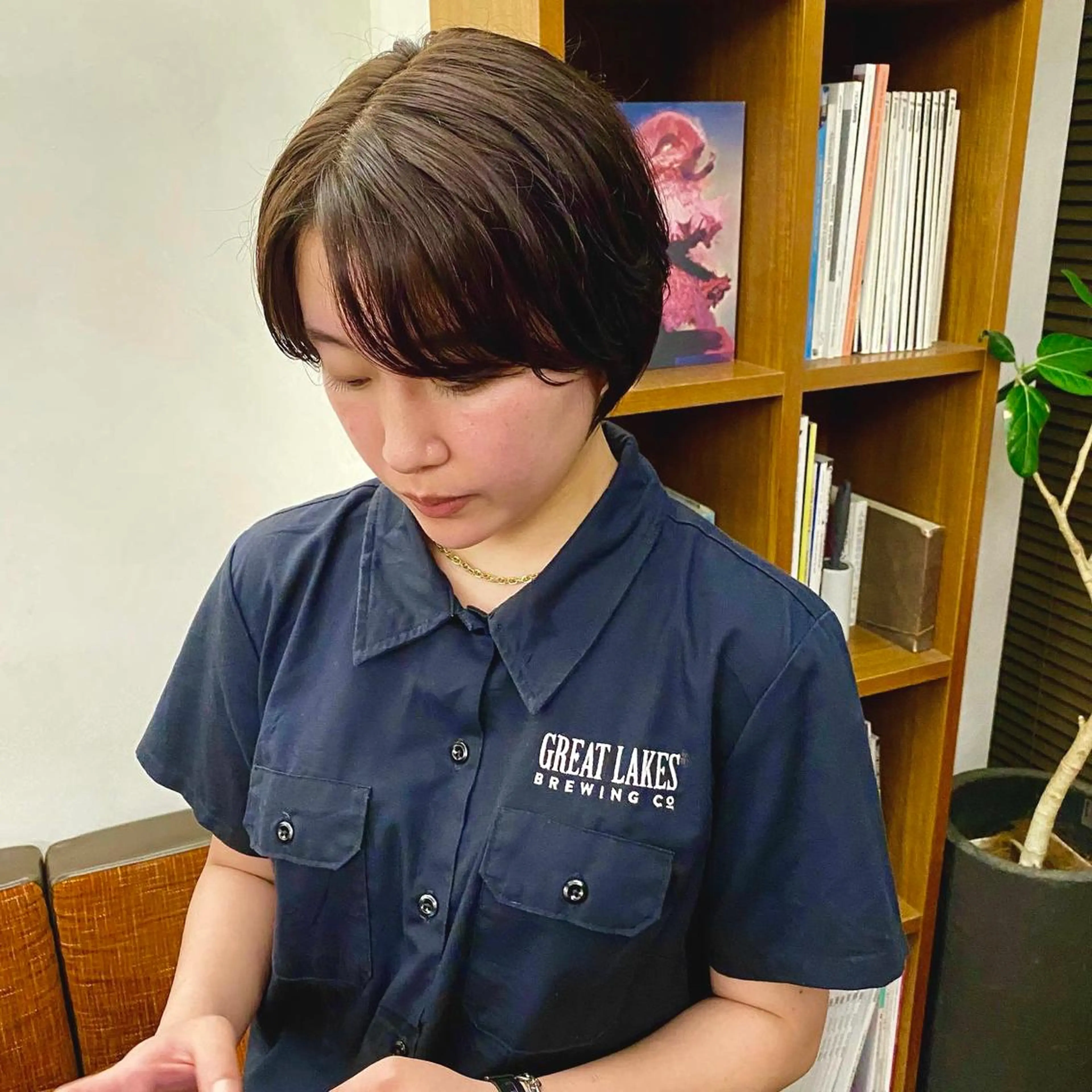 ショート 似合わせレイヤー/ ニュアンスパーマ高倉のヘアスタイル