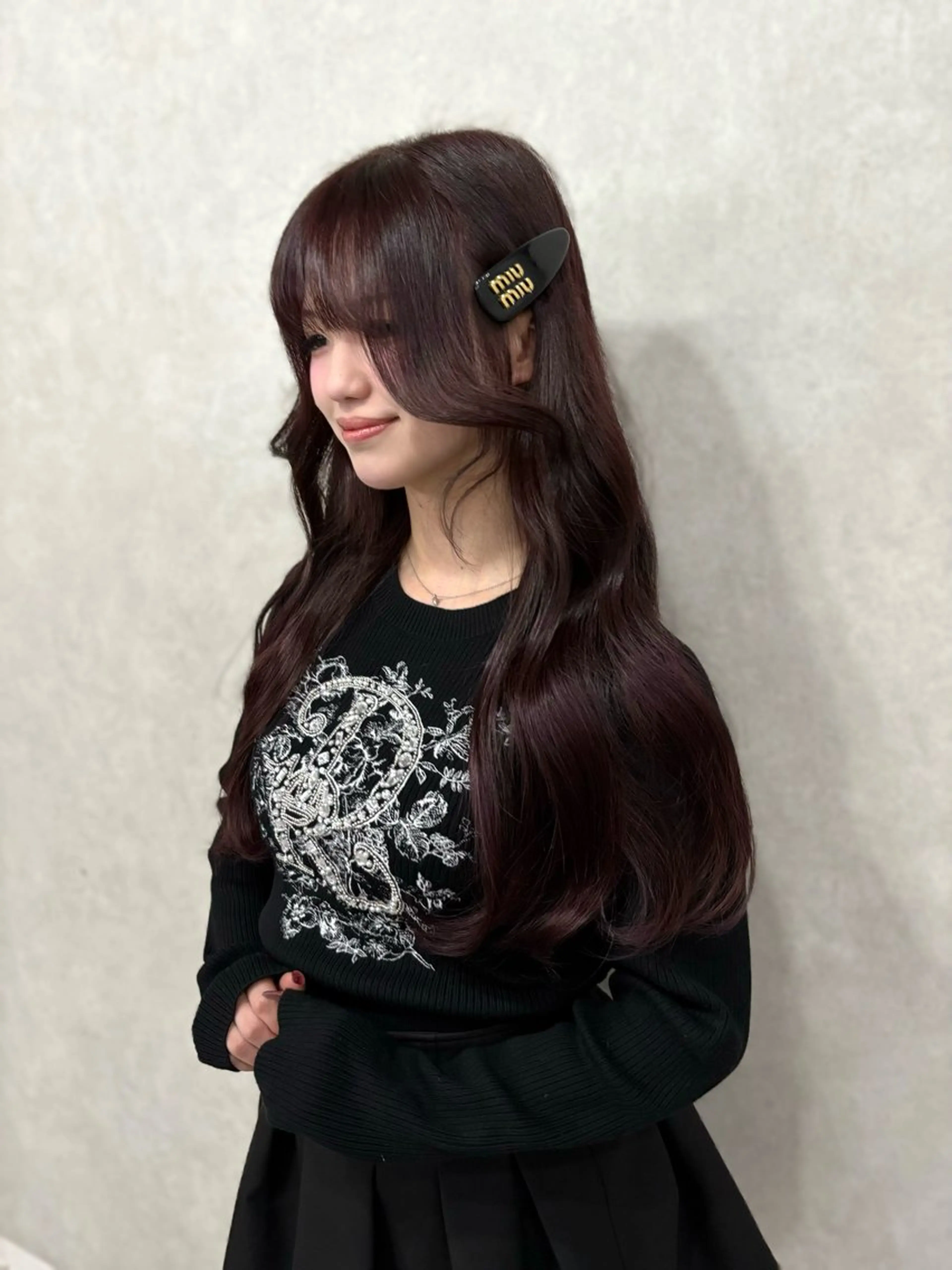 ロング キッズ カット ヘアカラー 盛れる顔まわり✨🎀 レイヤー別所好葉のヘアスタイル