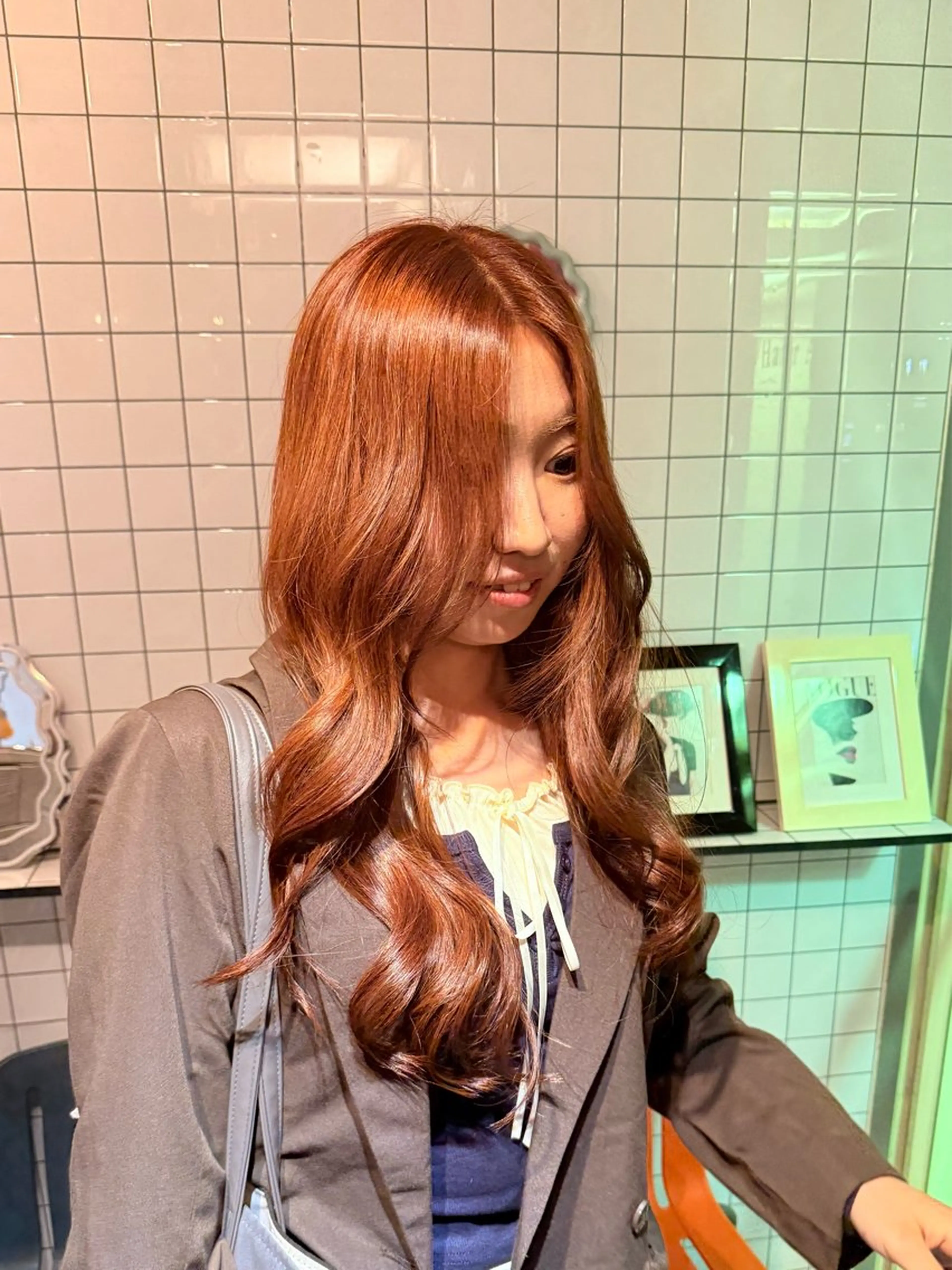 ロング カラー カット ヘアカラー トリートメント ウルフレイヤー エクステ/kokiのヘアスタイル