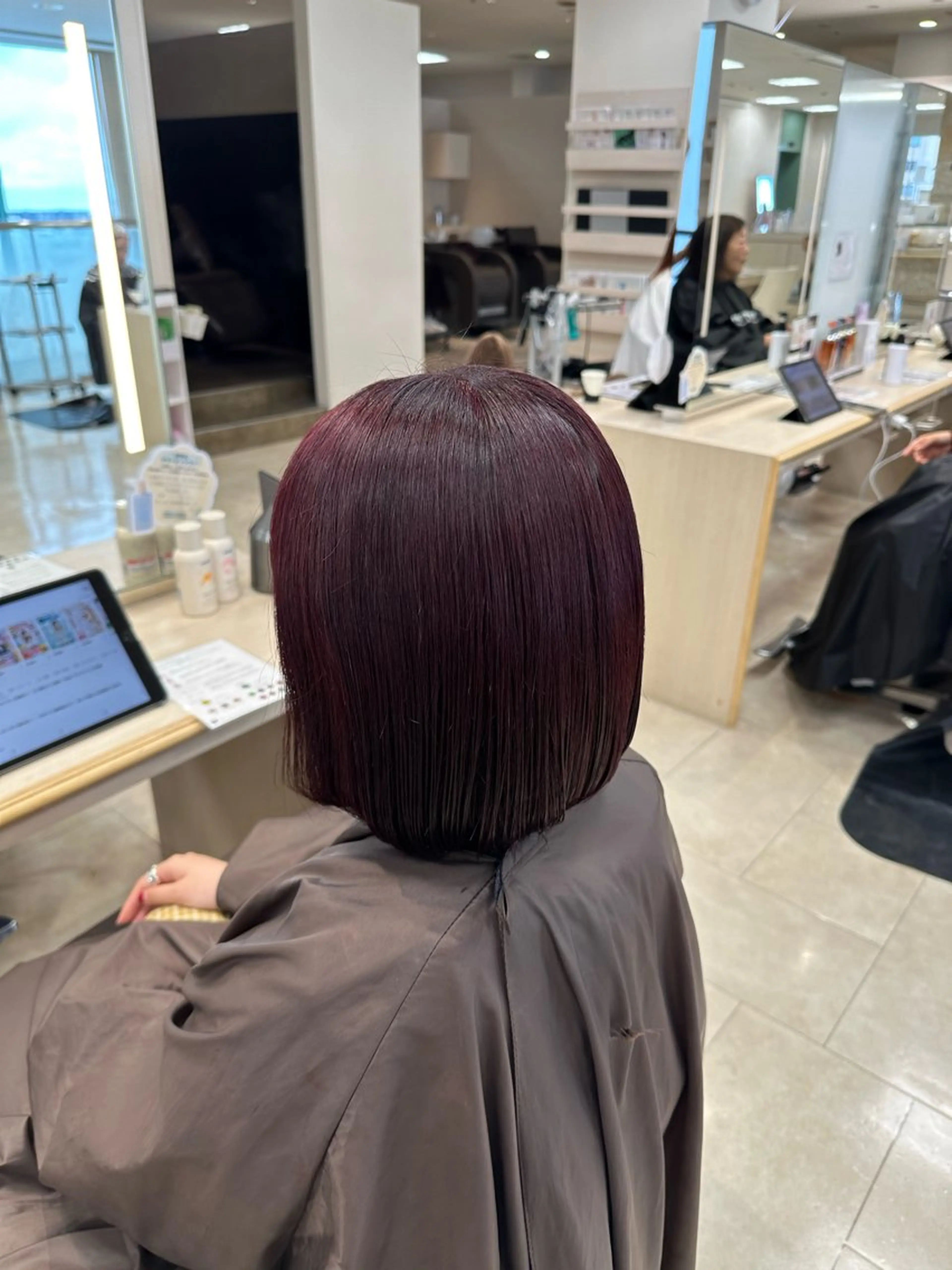 ミディアム カラー お悩み改善 黄金比みくのヘアスタイル