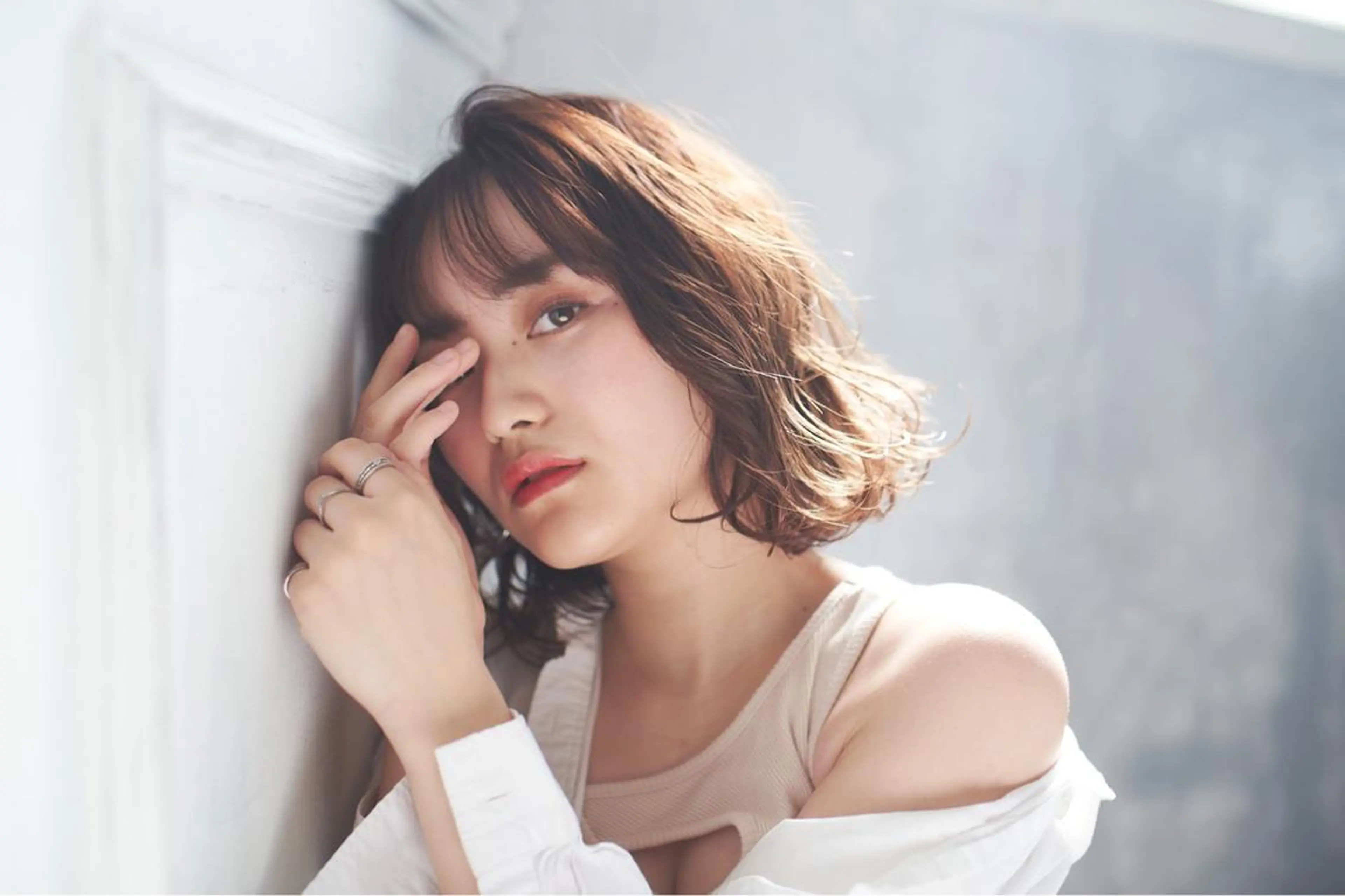 ミディアム 【髪質改善】 梅田　聡のヘアスタイル