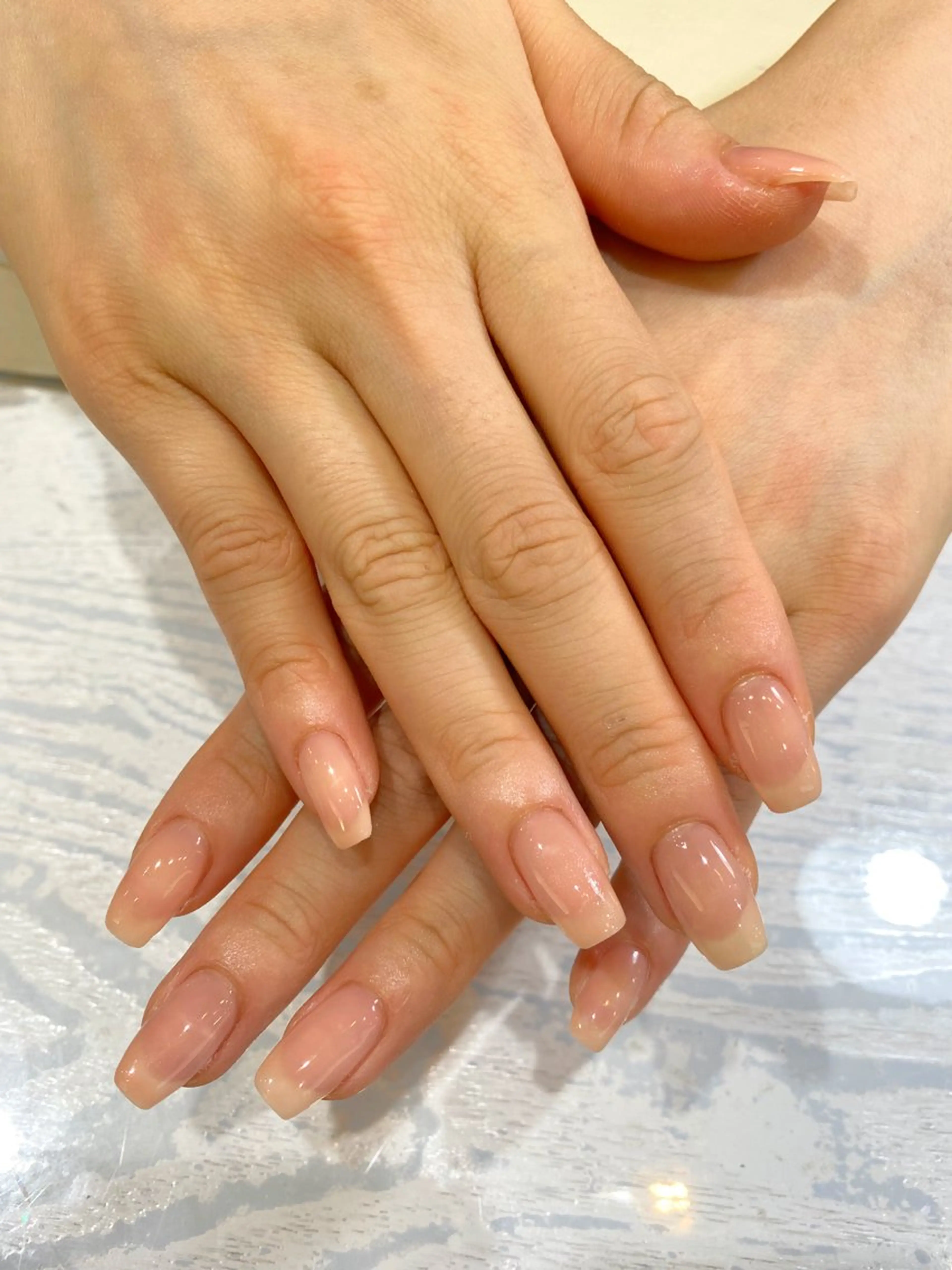 ネイル ジェルネイル ワンカラーネイル パラジェル Nest 岩崎のネイルデザイン