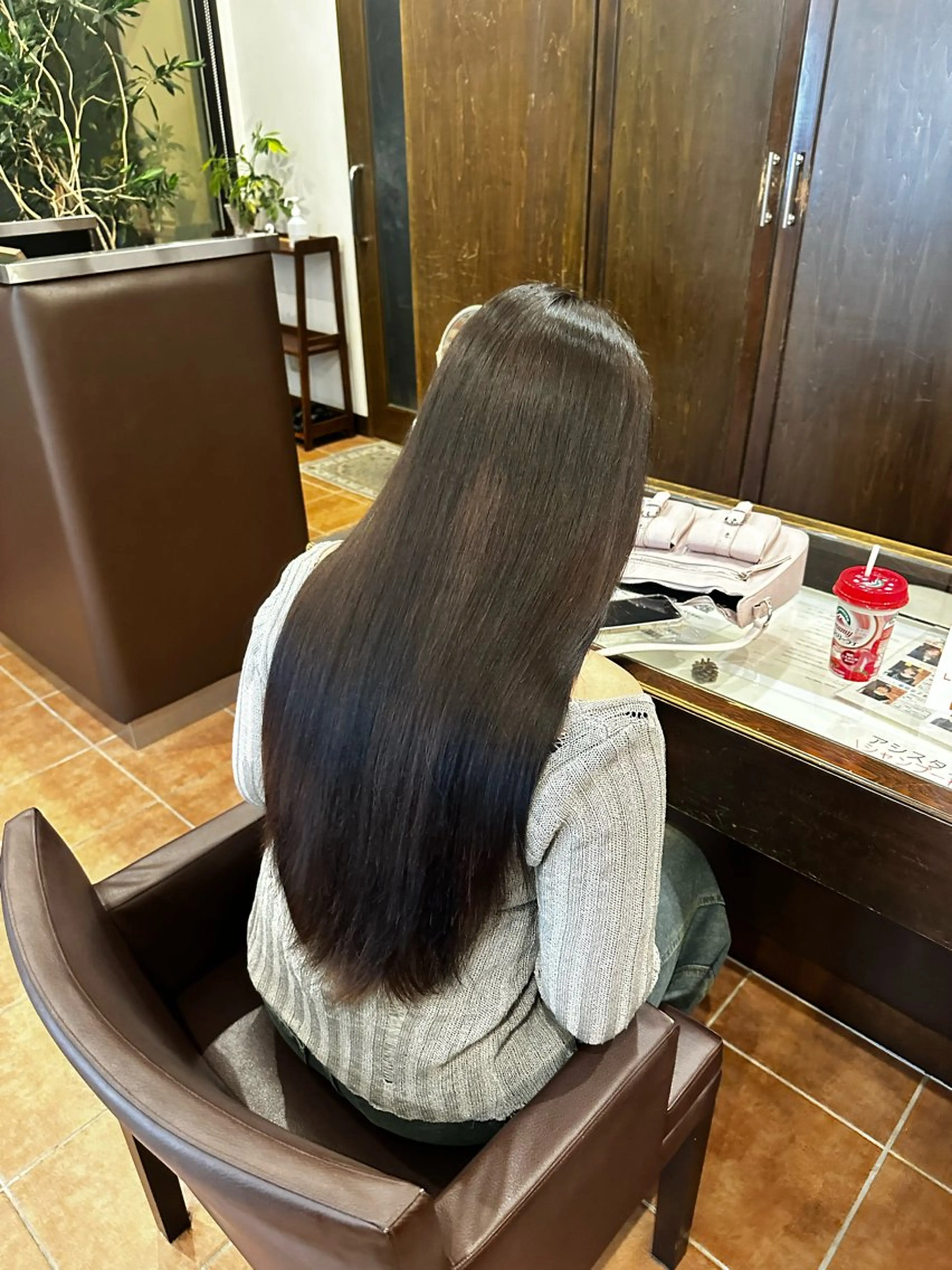 ロング カラー ピンクカラー 和田 楓のヘアスタイル