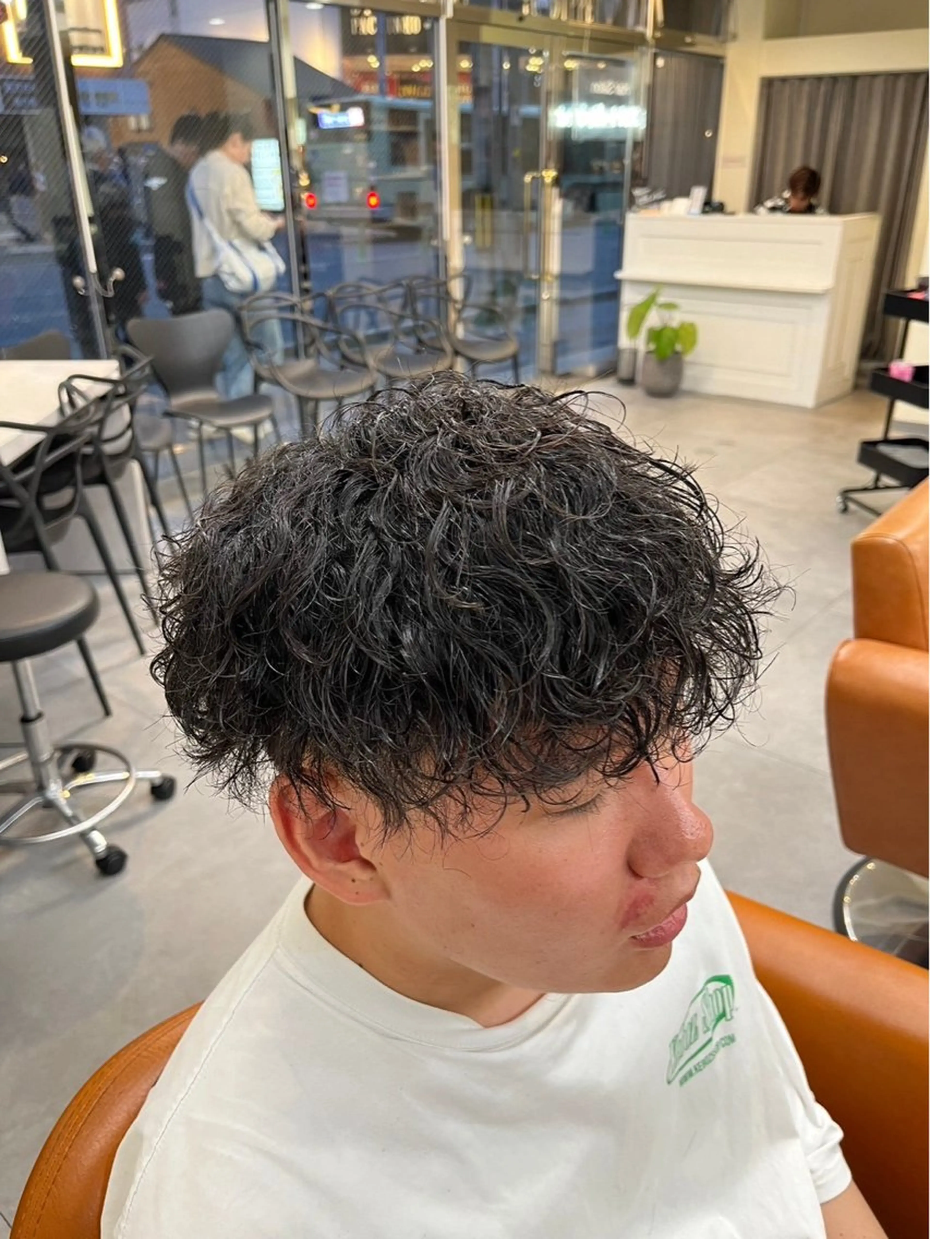 メンズ センターパート フェードカット マッシュ メンズパーマ メンズツイストパーマ パーマ／京都駅 ／メンズ/藤井　翔のヘアスタイル