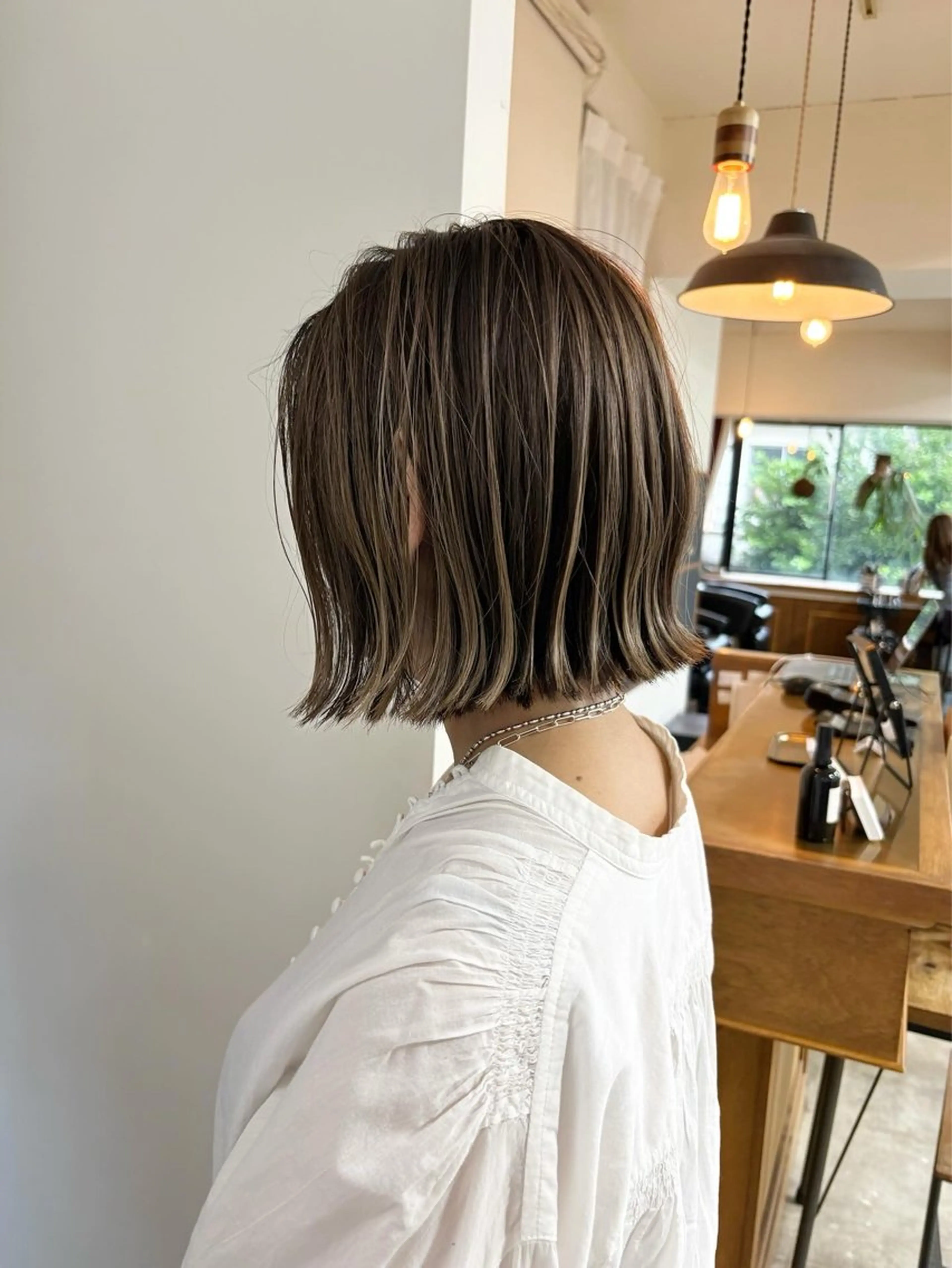 ミディアム カラー ブリーチ ダブルカラー カット ヘッドスパ takada kohのヘアスタイル