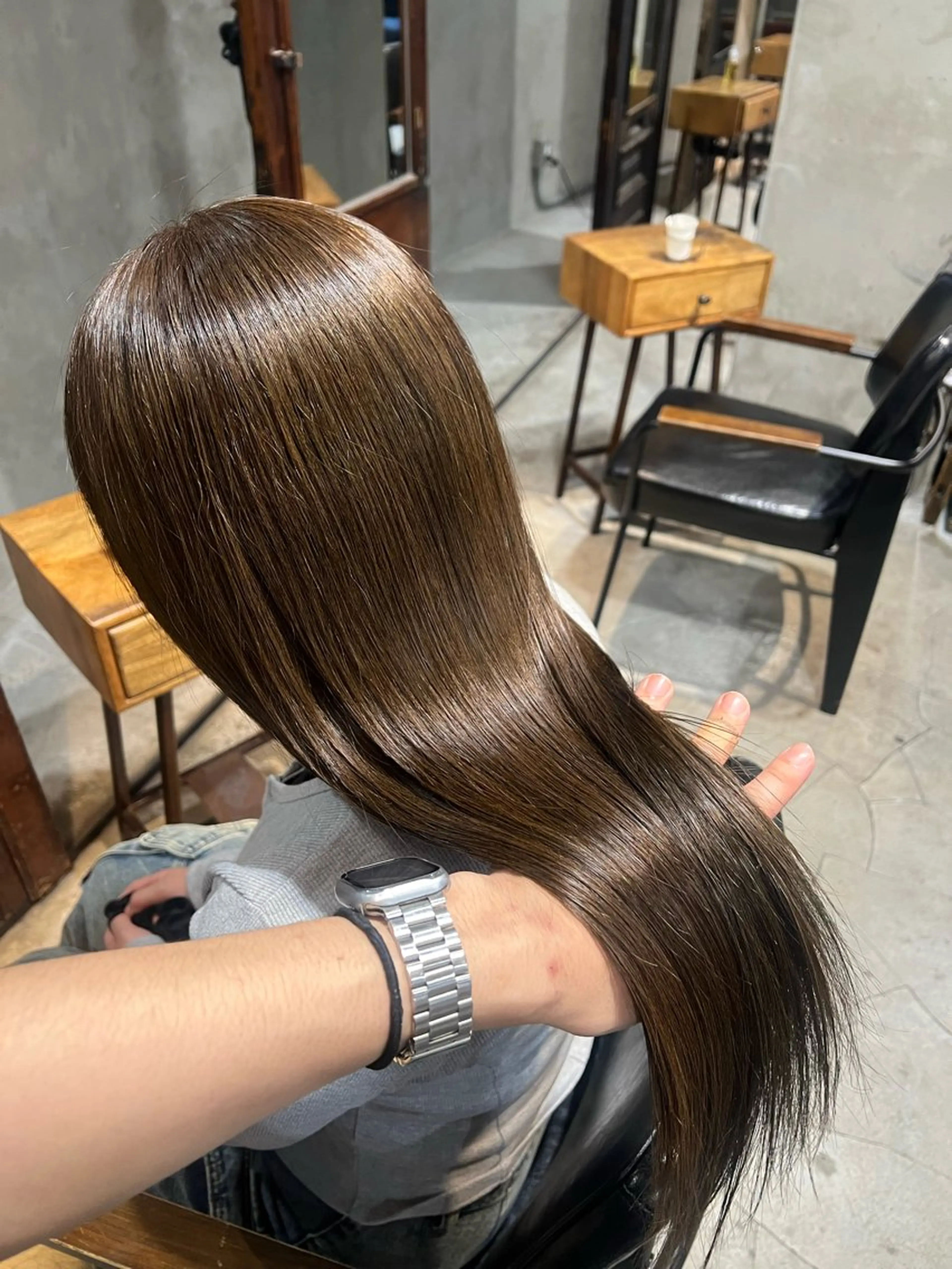 ロング カラー カット トリートメント 赤みゼロ/透明感 カラー🌿KANTAのヘアスタイル