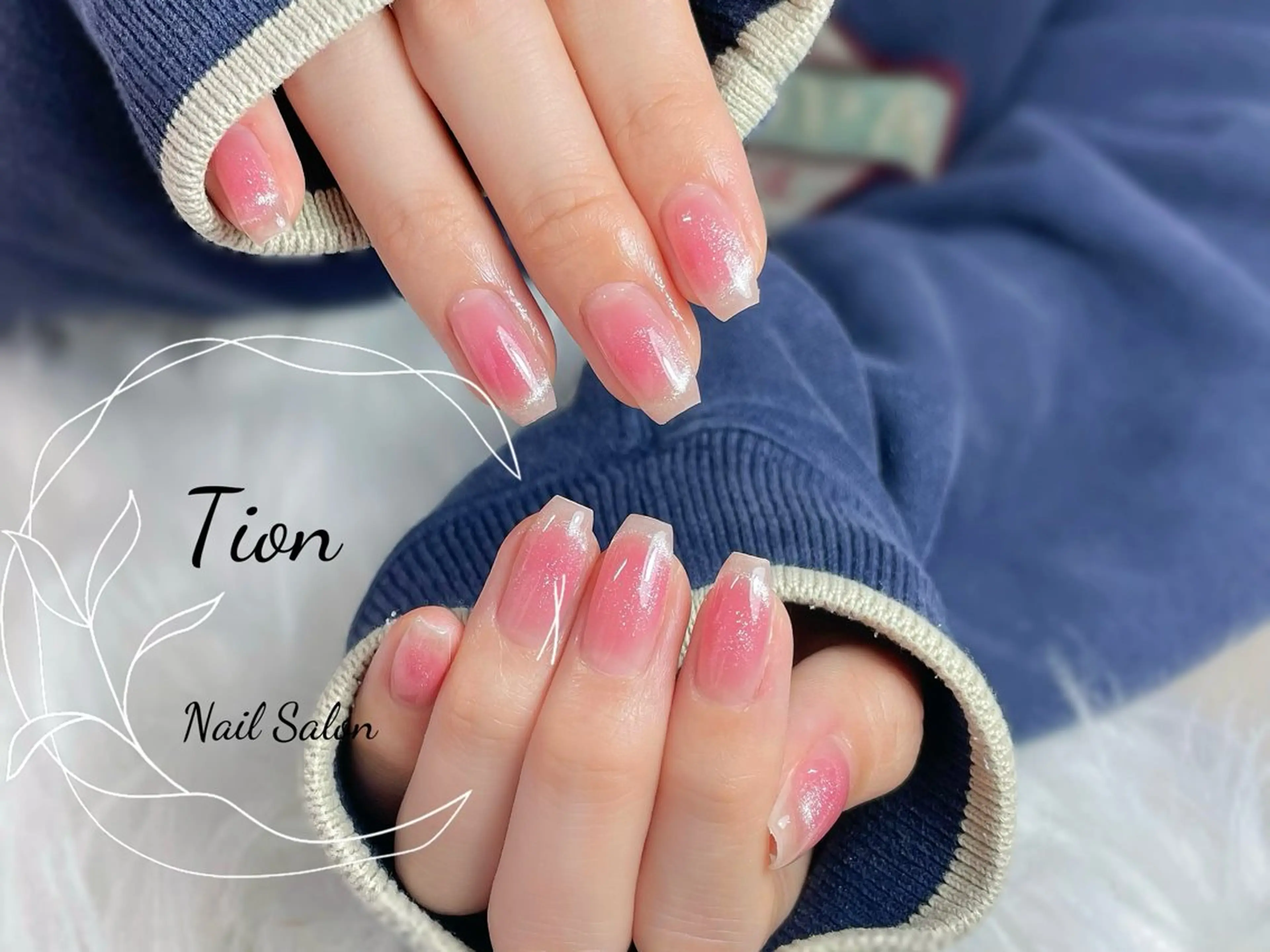 ネイル チークネイル 長さ出し フットネイル フレンチネイル ジェルネイル Nailsalon Tion武蔵小杉店のネイルデザイン