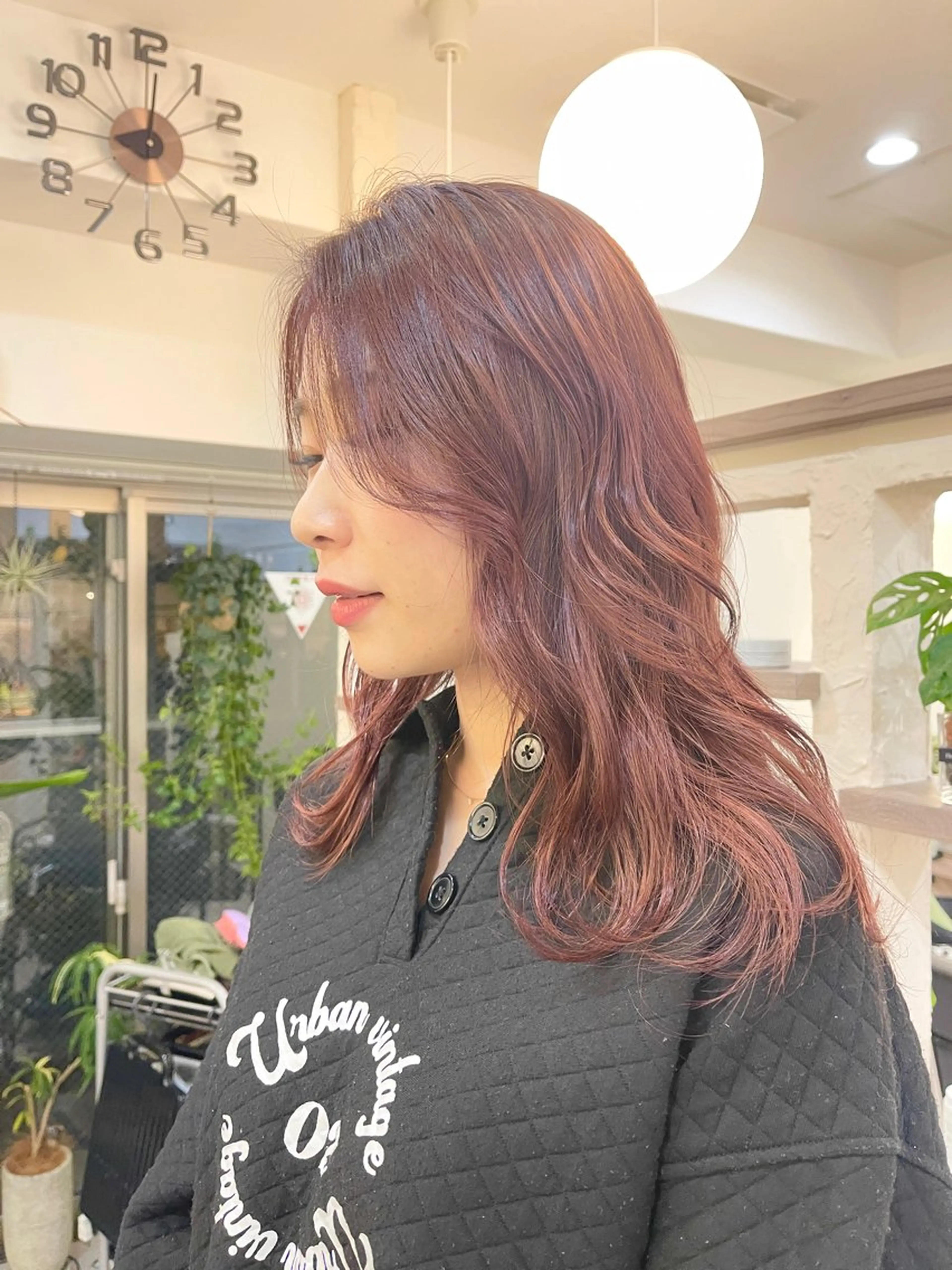 カラー レッドカラー 髪質改善で 憧れの潤艶美髪にのヘアスタイル