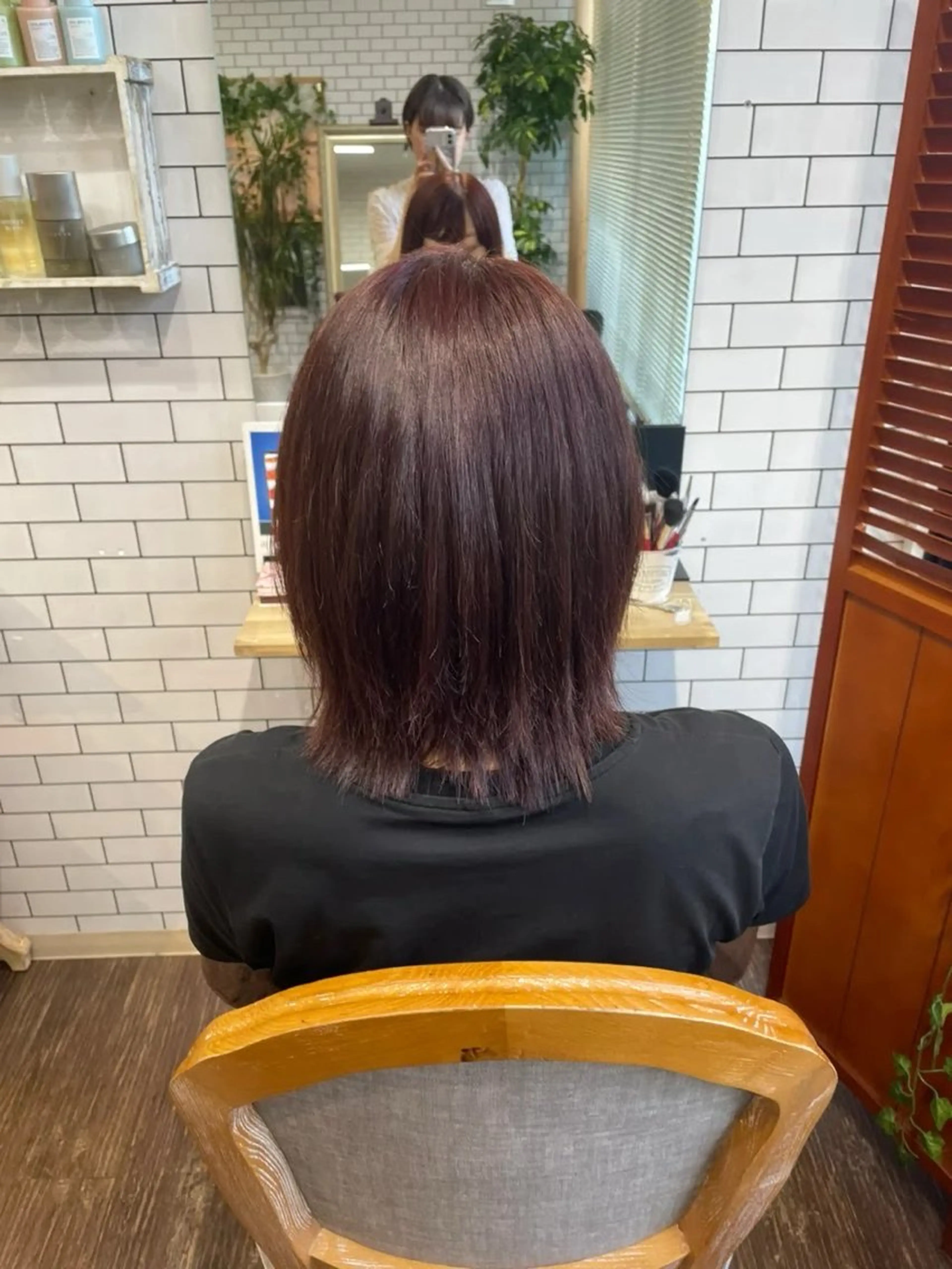ミディアム カラー 田中 春菜のヘアスタイル