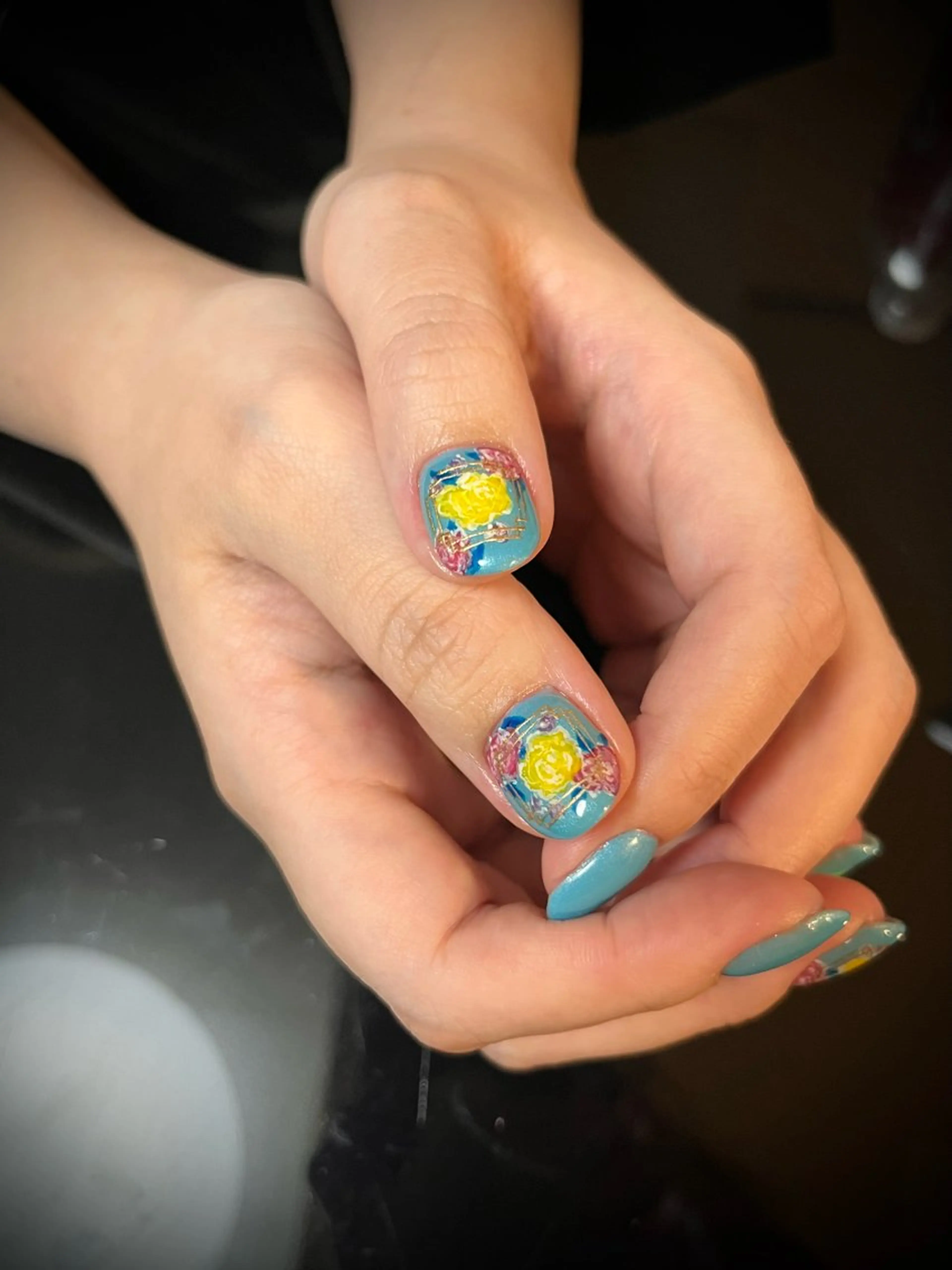 ネイル アートネイル フラワーネイル ジェルネイル パラジェル ハンドネイル himitsu kichiのネイルデザイン