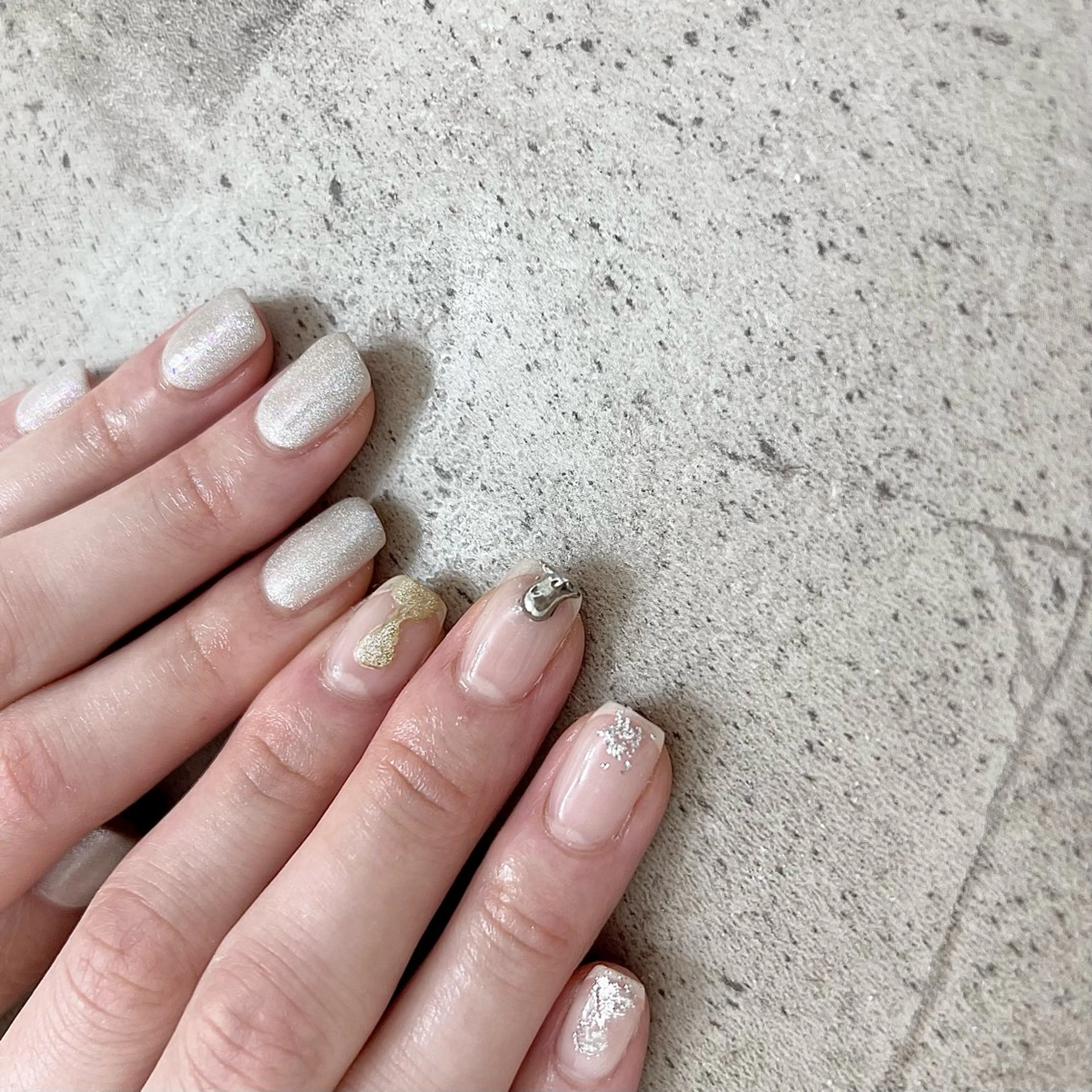 ネイル 持ち込み シンプルネイル Maison Calin manaのネイルデザイン