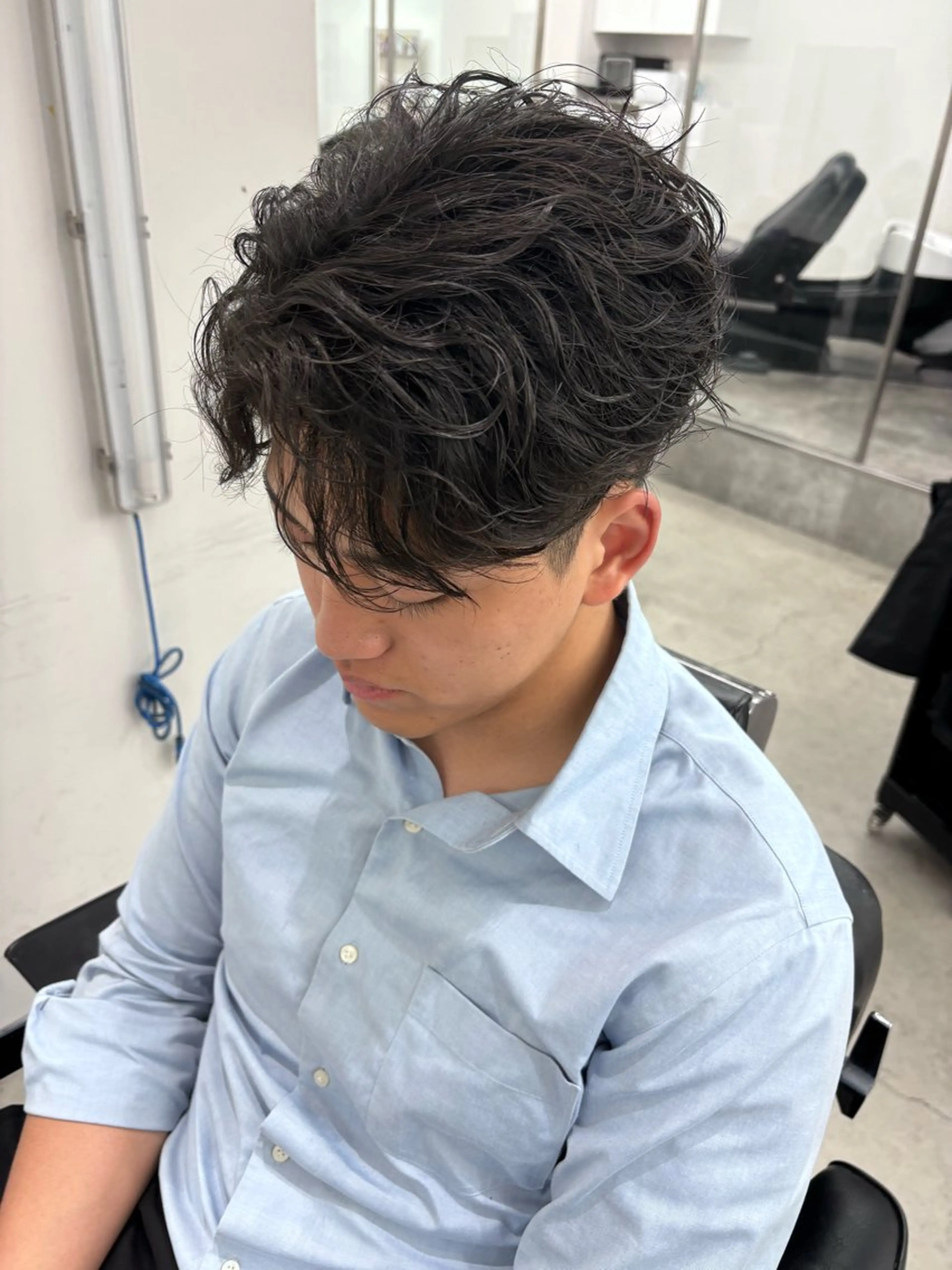 パーマ メンズ カット パーマ トリートメント 土岐 仁/メンズ専門 パーマ特化美容師🔥のヘアスタイル