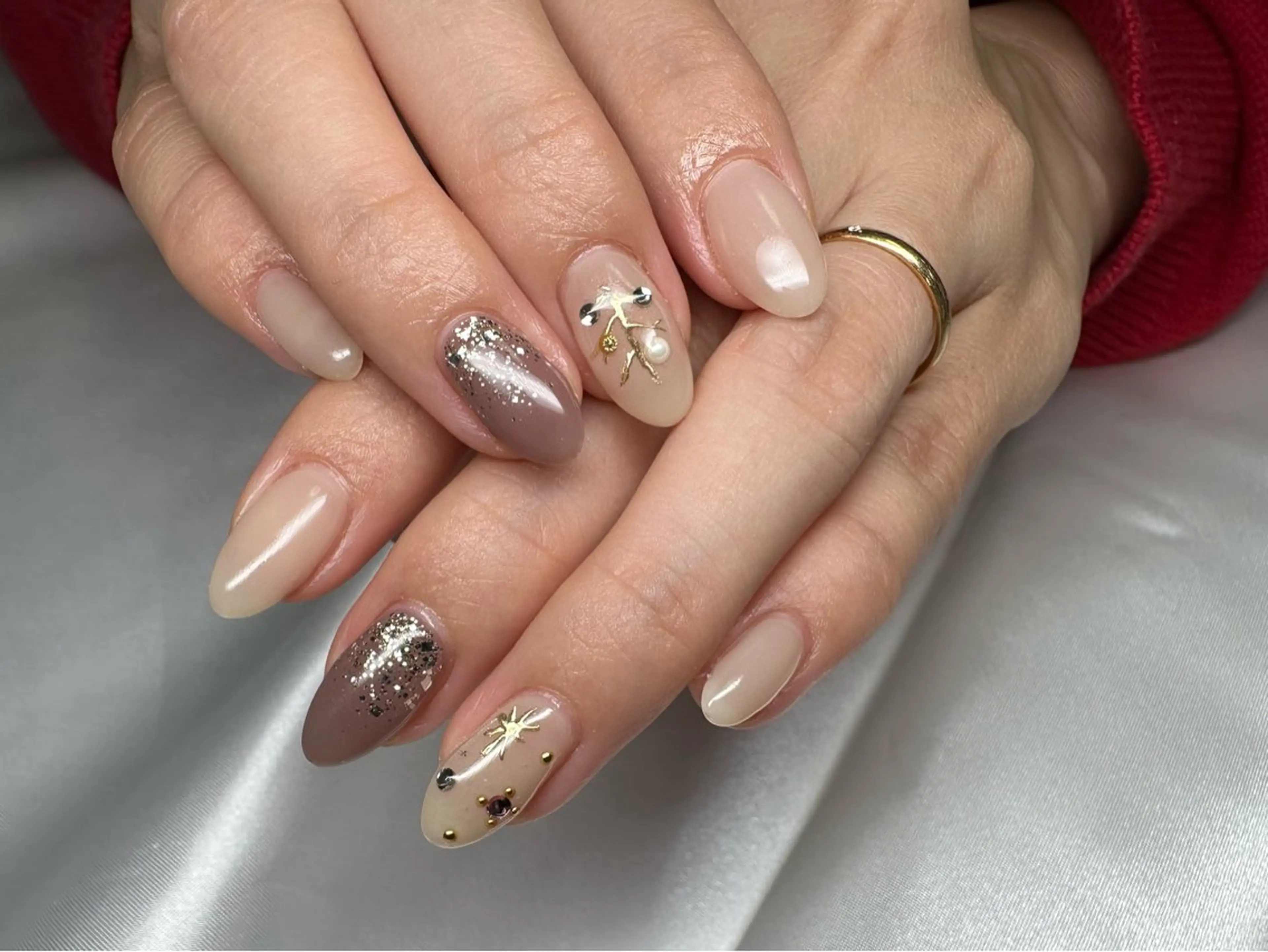 ネイル 冬ネイル クリスマス nu NANAのネイルデザイン