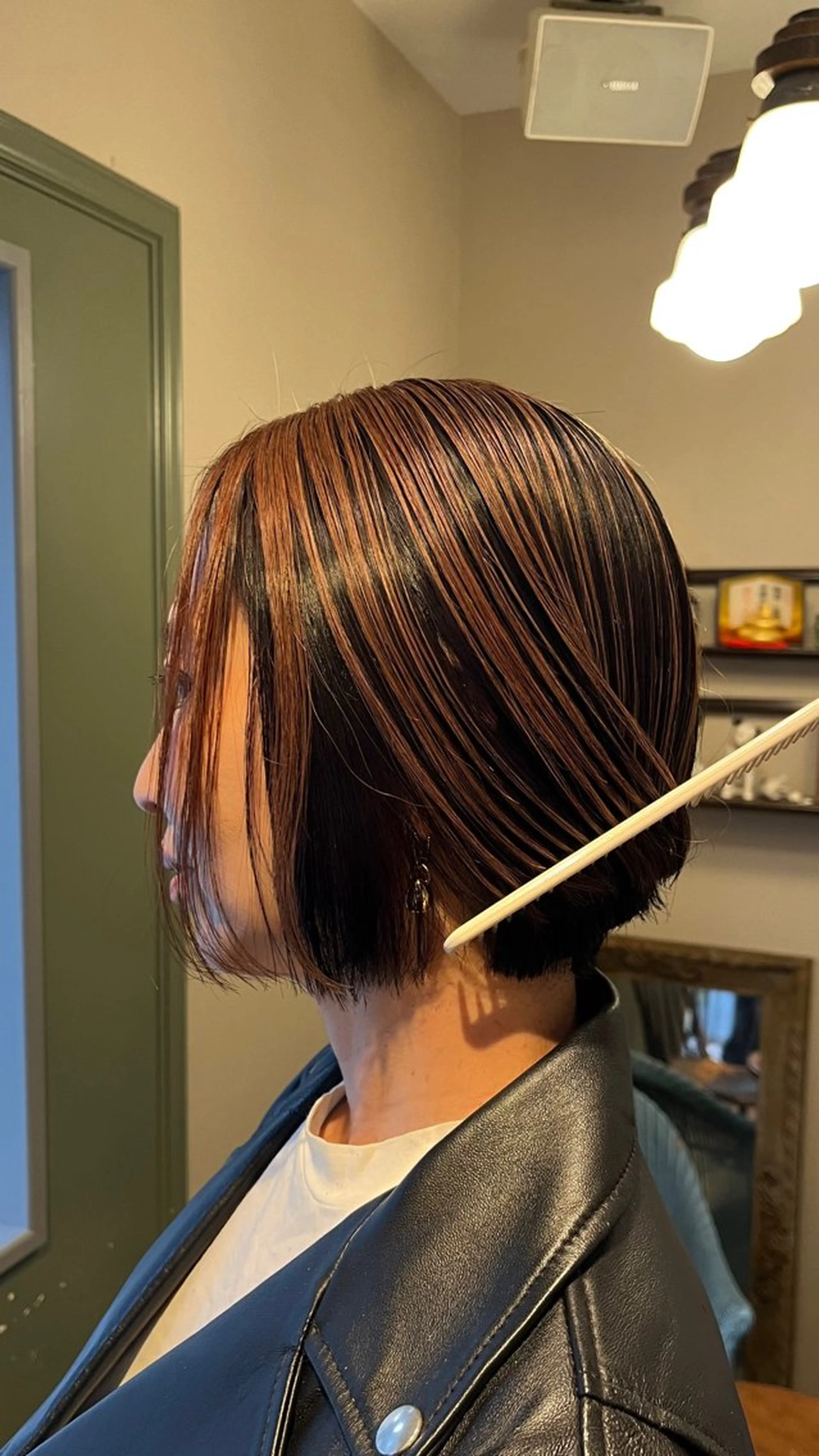 ミディアム ヘアカラー 甲斐 真桜のヘアスタイル