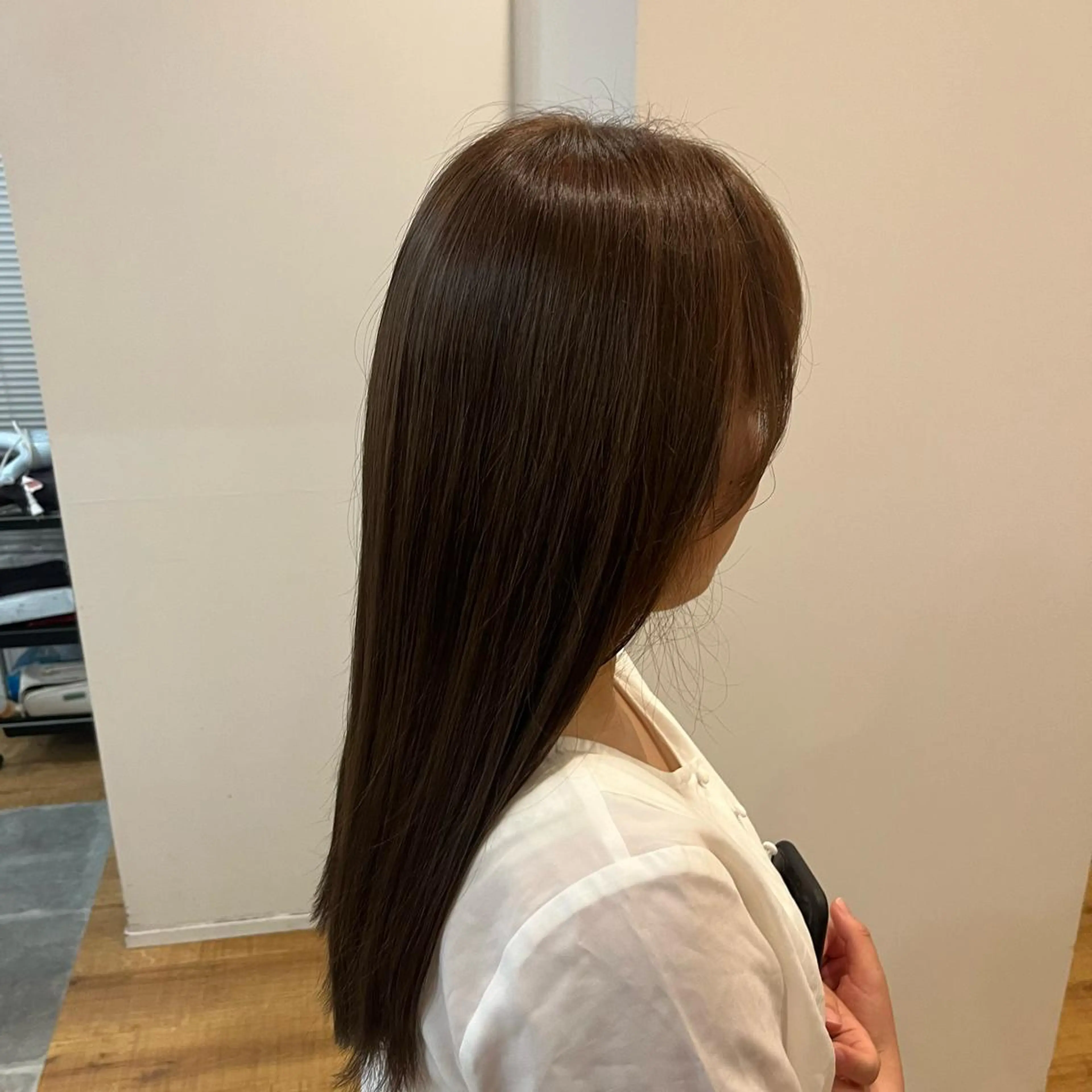 カラー ベージュカラー 藤原 智恵のヘアスタイル