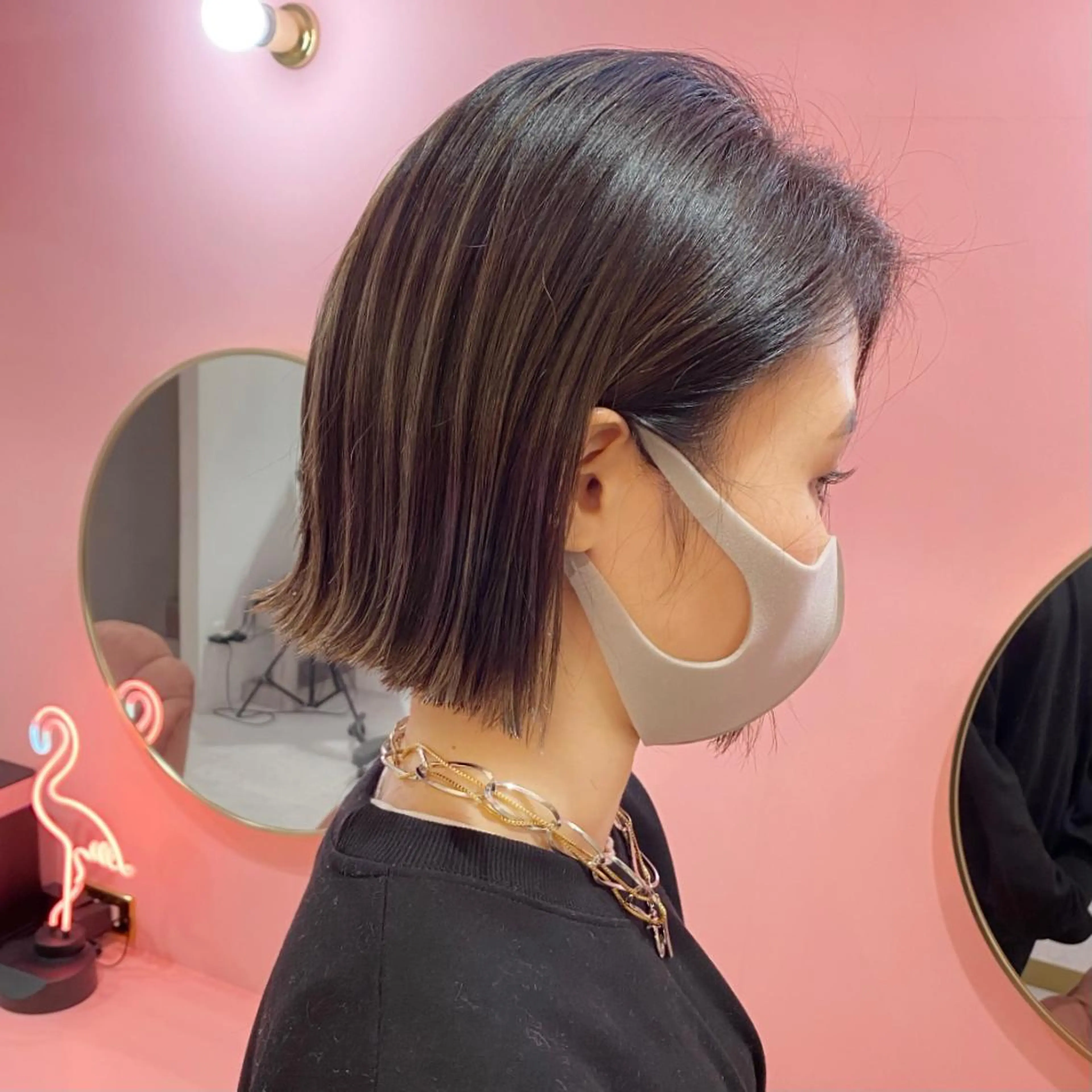 ショート カラー プル艶職人/ にしものヘアスタイル