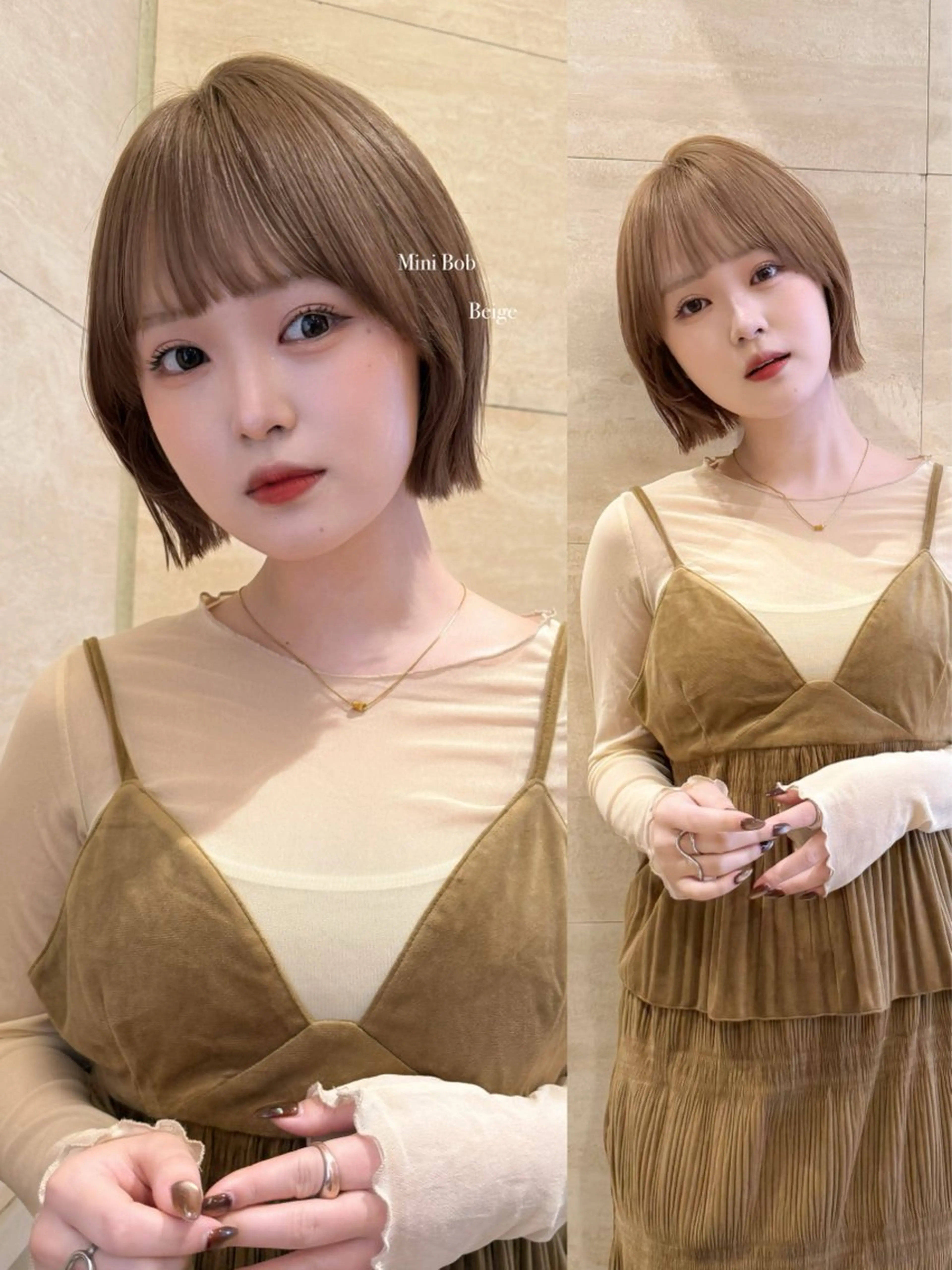 ショート おしゃれボブ/暖色 カラー🧶いろはのヘアスタイル