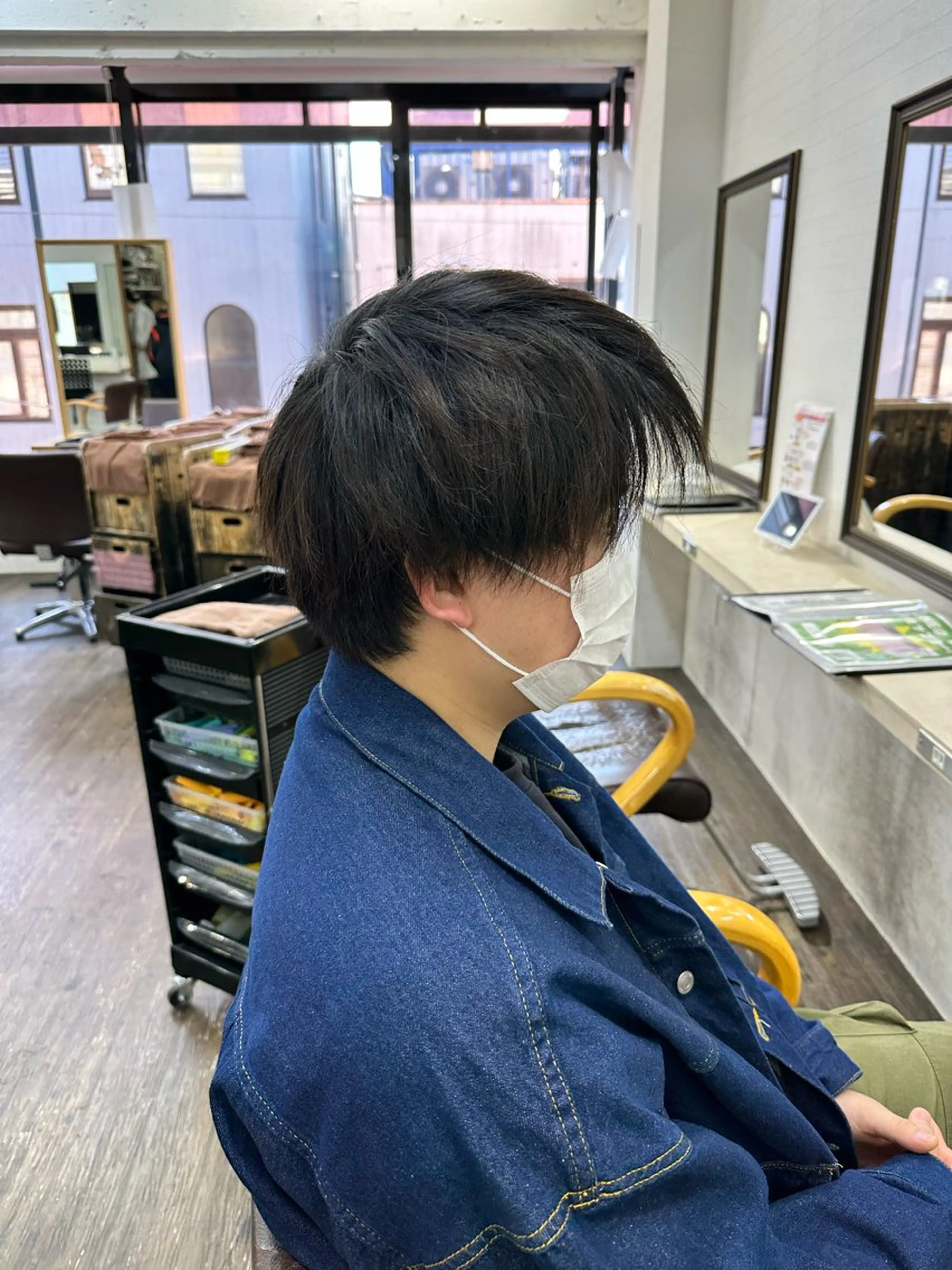 ショート パーマ メンズ スペインカール カット パーマ 髪質改善ストレートo rメンズスタイル今岡のヘアスタイル