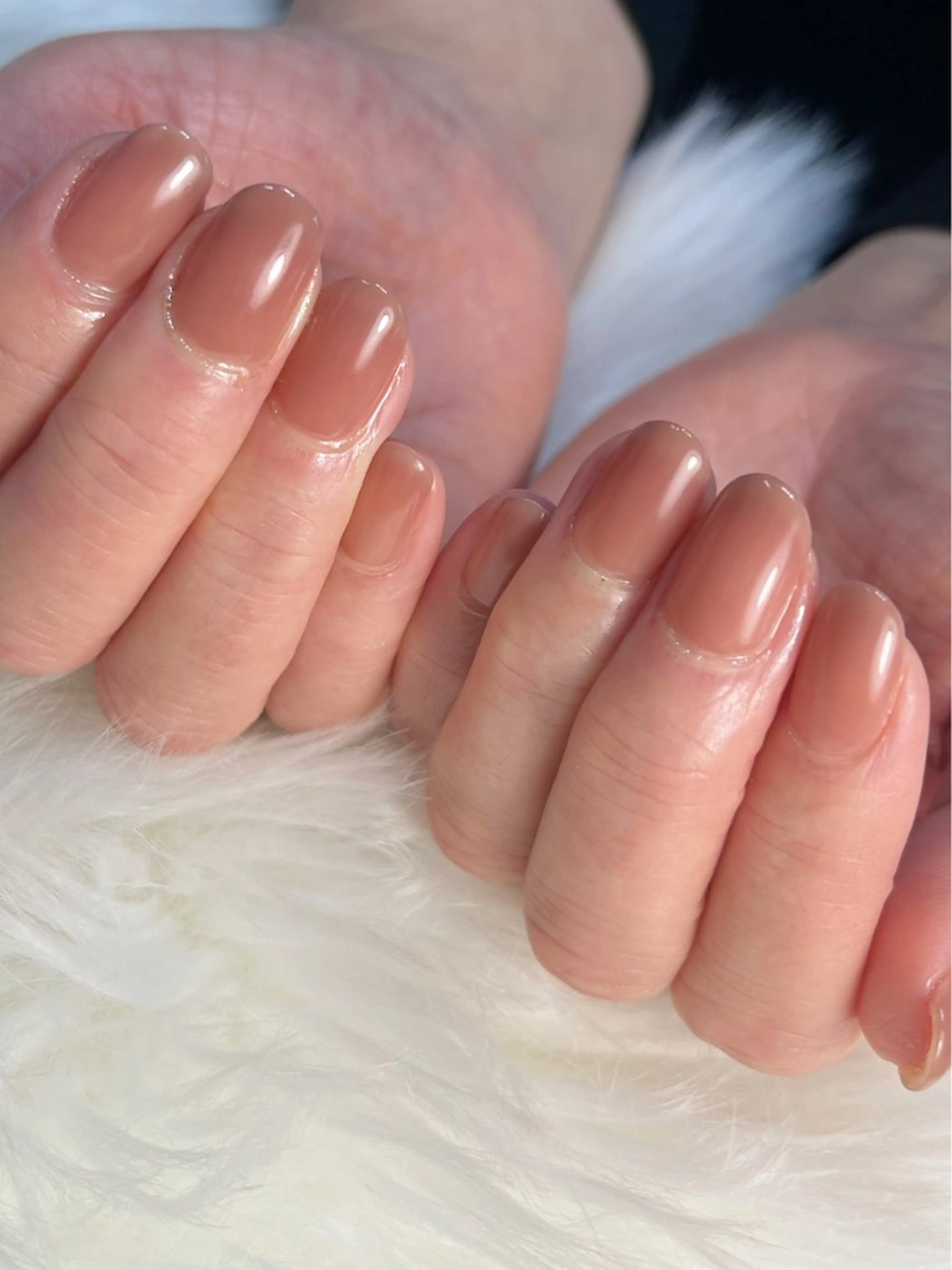 【ジェルオフ有りの方限定】ピンク系、ベージュ系ワンカラーの写真