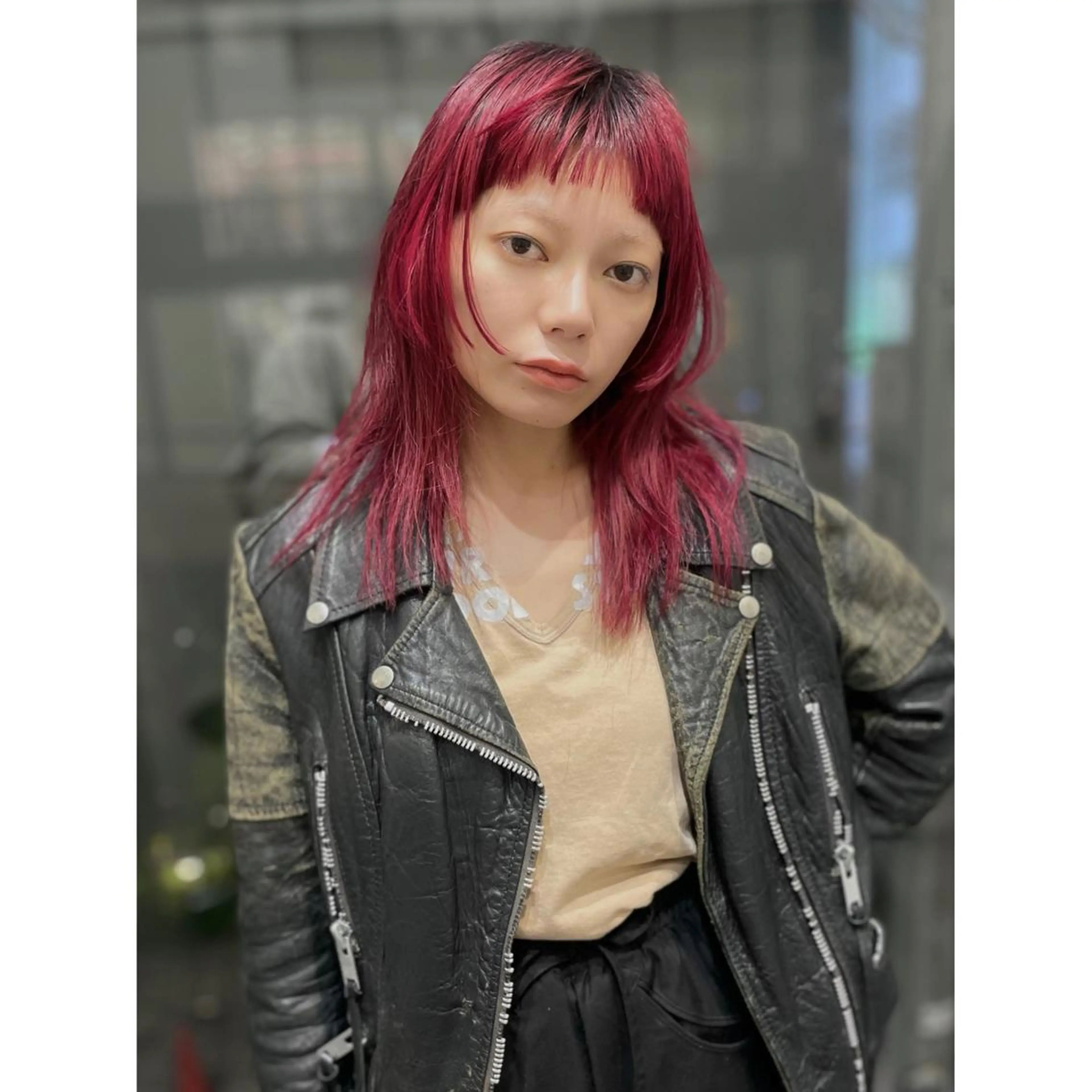 ミディアム カラー カット ヘアカラー トリートメント ブリーチ🪡 ボブ✍️レイヤーのヘアスタイル