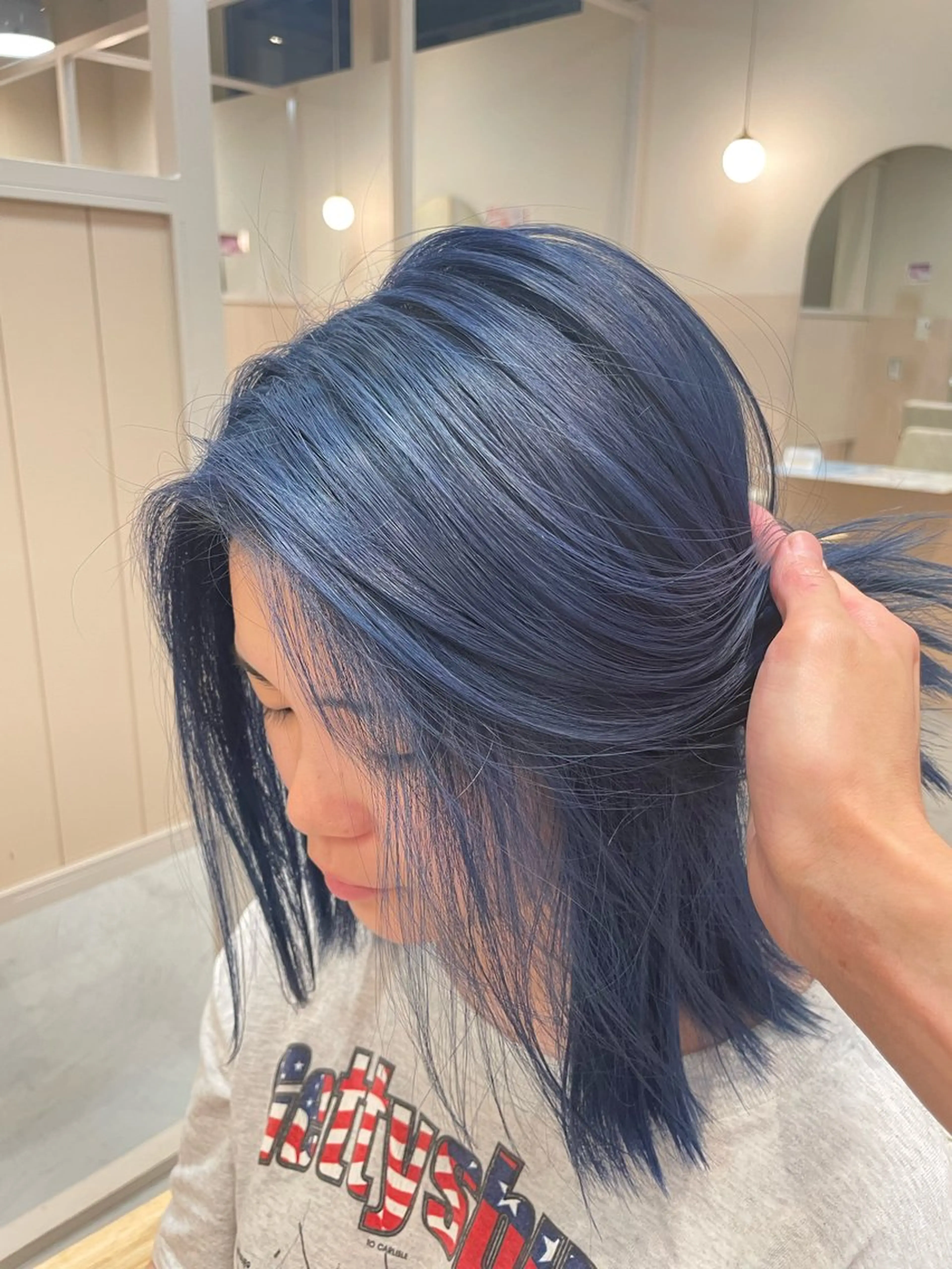 ミディアム カラー カラー特化型美容師 保住のヘアスタイル