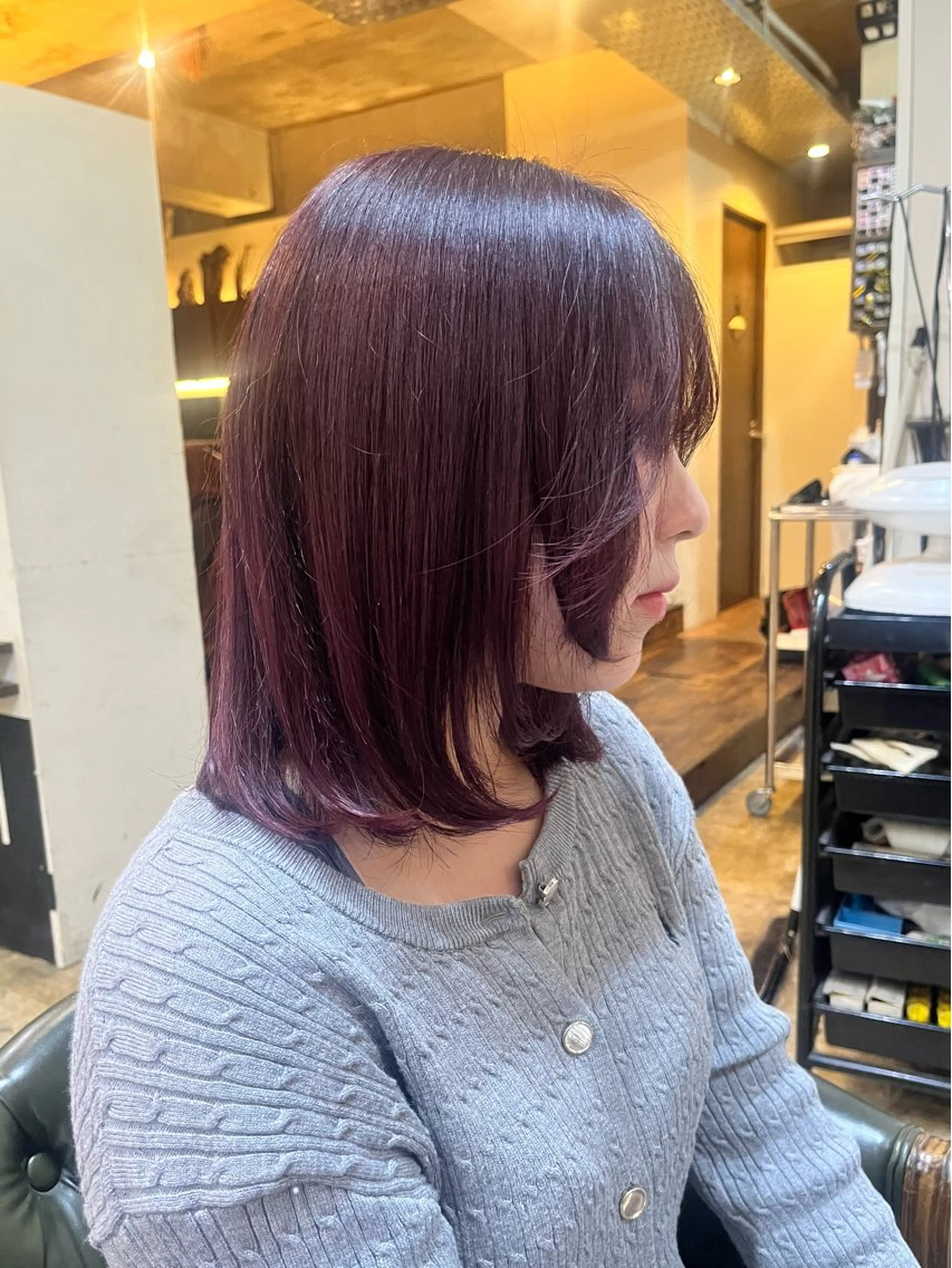 カラー ヘアカラー 松原 樹里のヘアスタイル