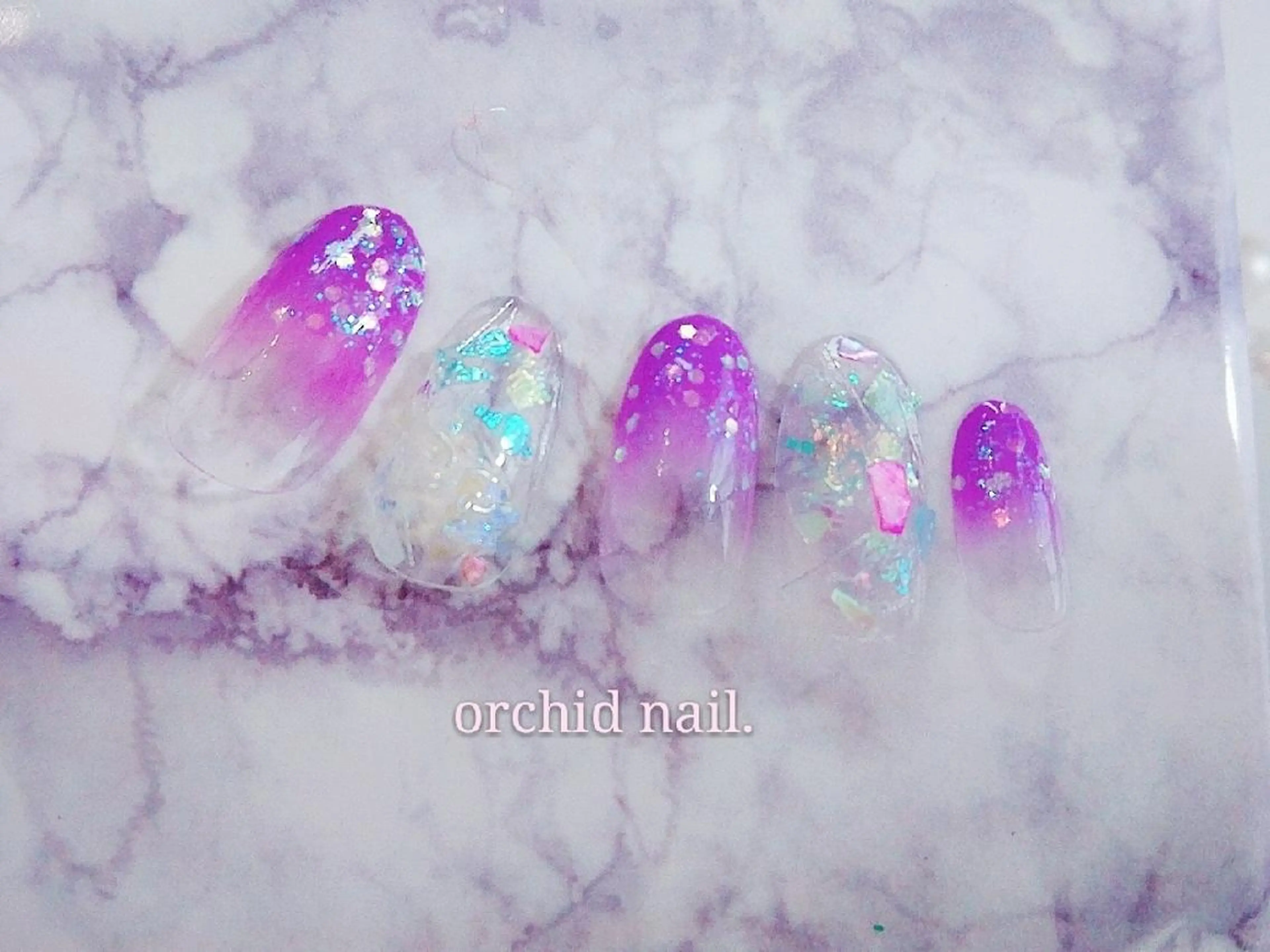 ネイル orchid ♡オーキッドのネイルデザイン